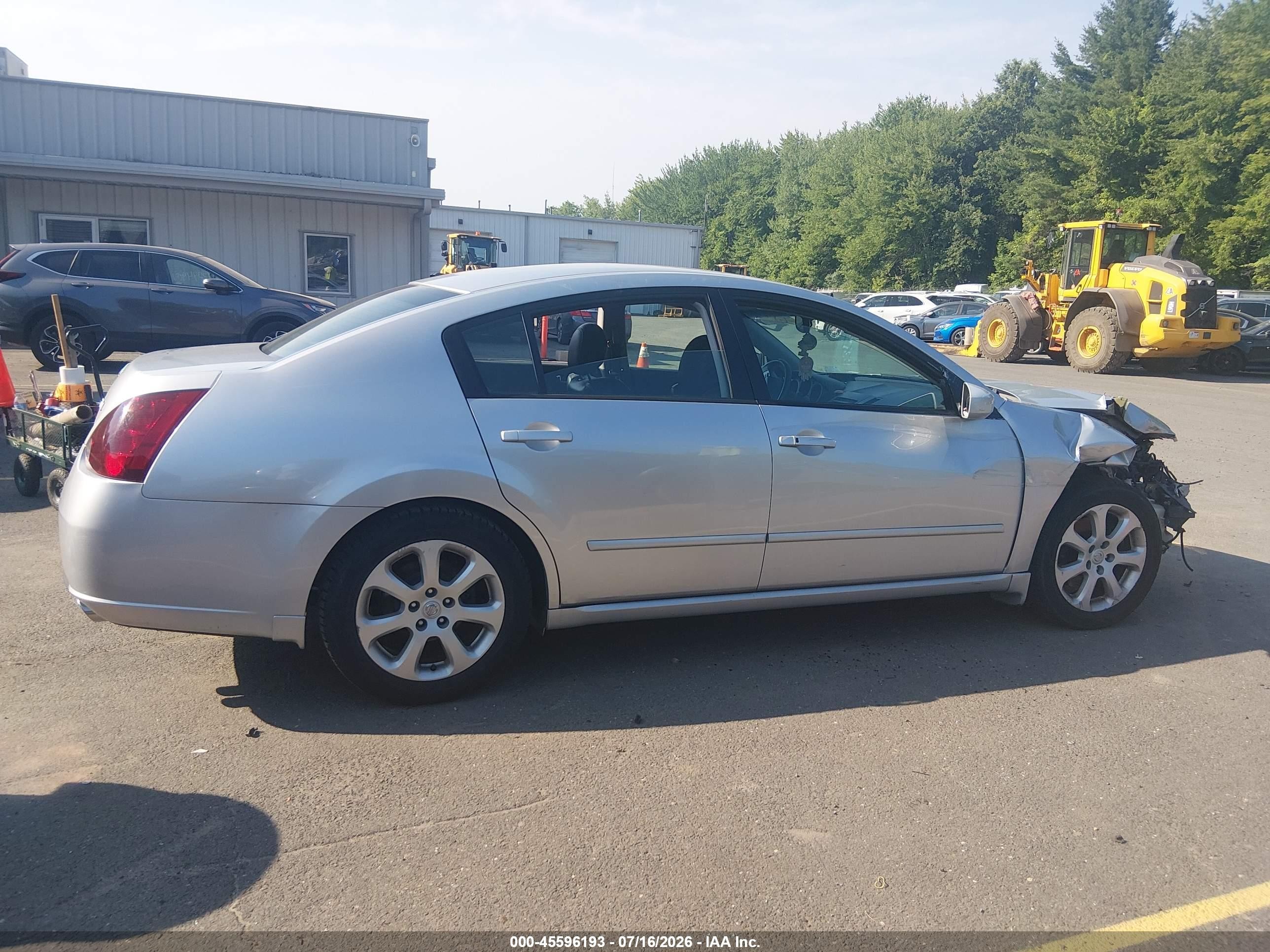 2007 Nissan Maxima 3.5 Sl Silver vin: 1N4BA41E67C812070