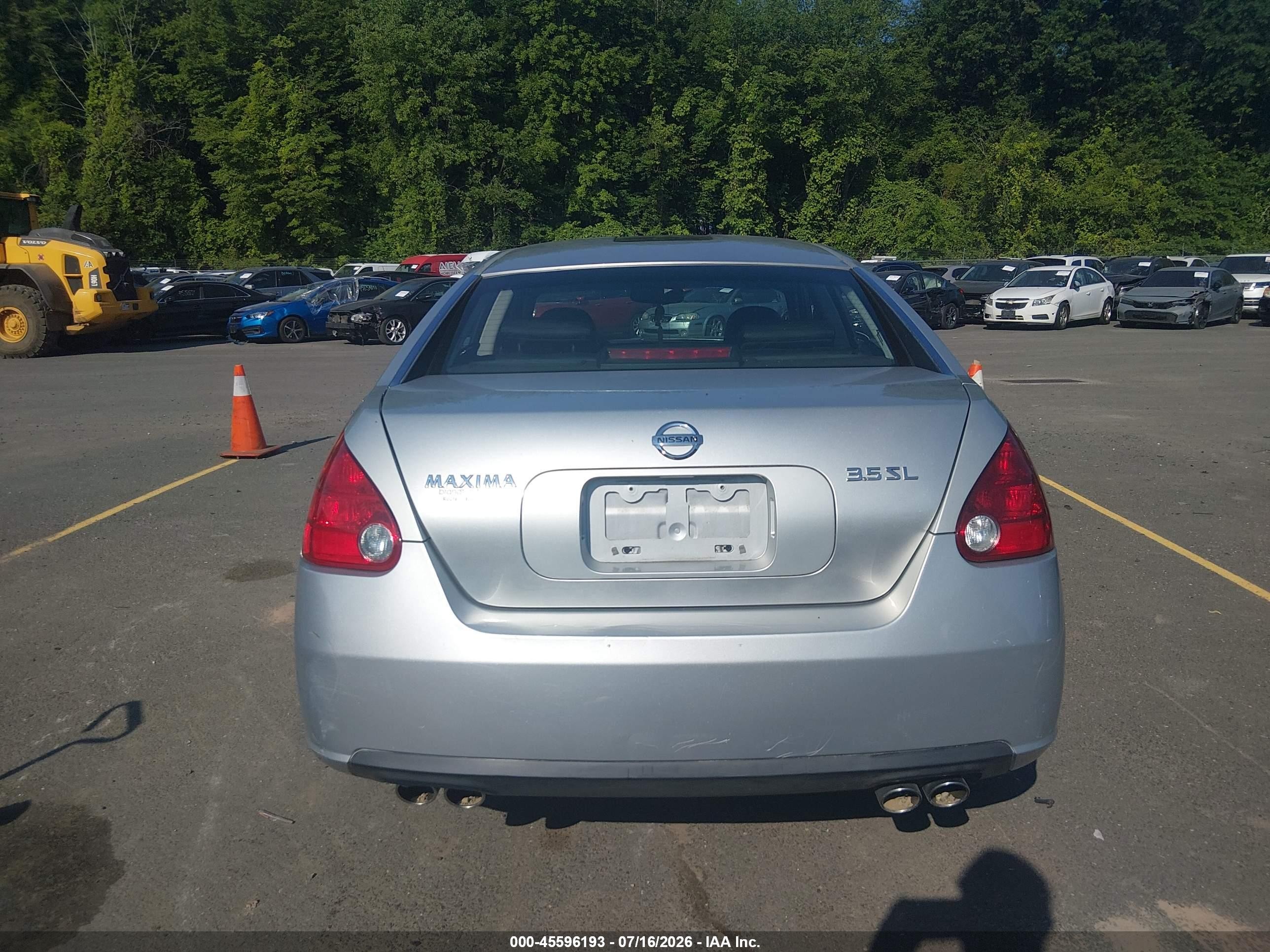 2007 Nissan Maxima 3.5 Sl Silver vin: 1N4BA41E67C812070