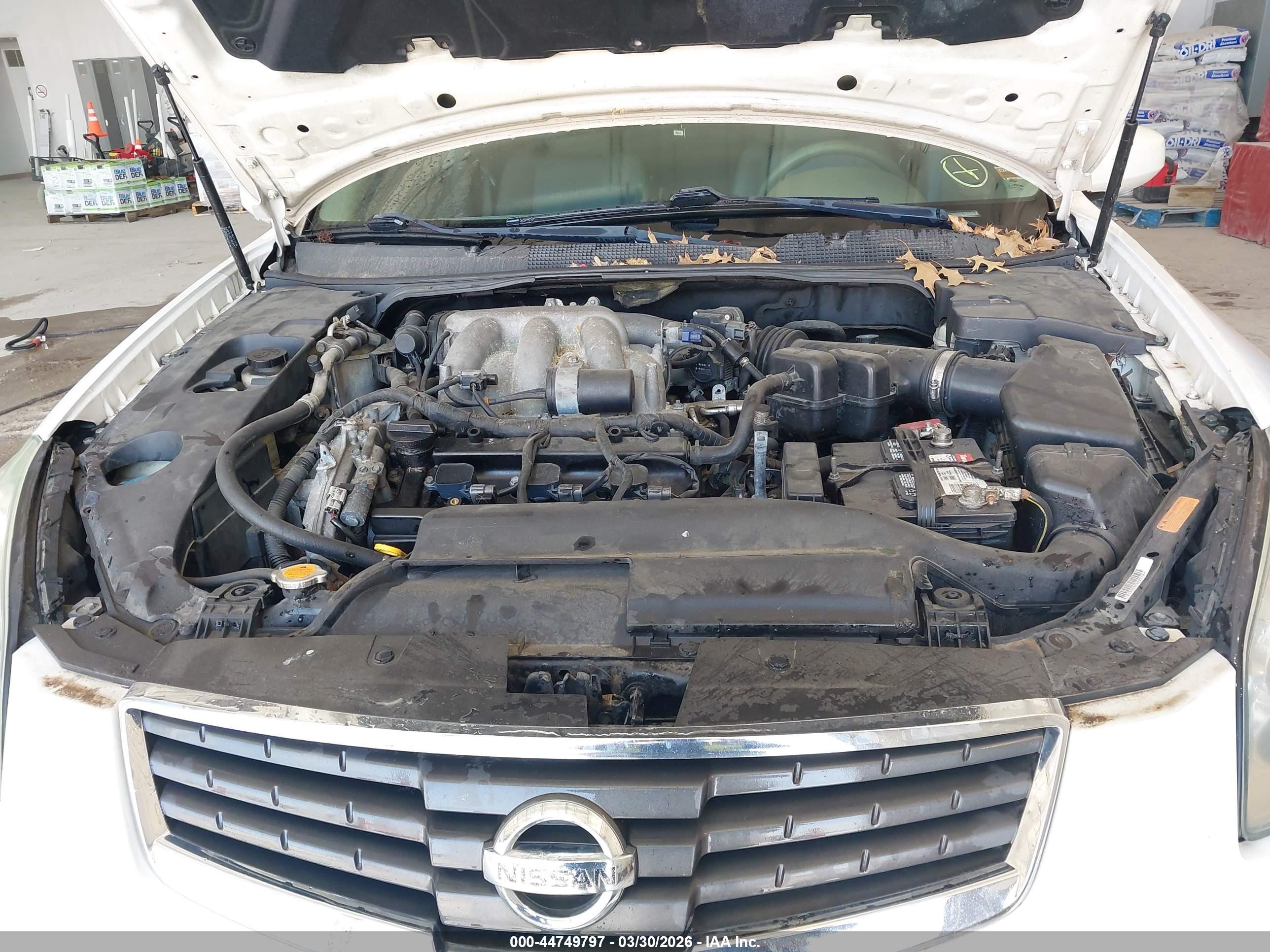 2007 Nissan Maxima 3.5 Se White vin: 1N4BA41E67C844727