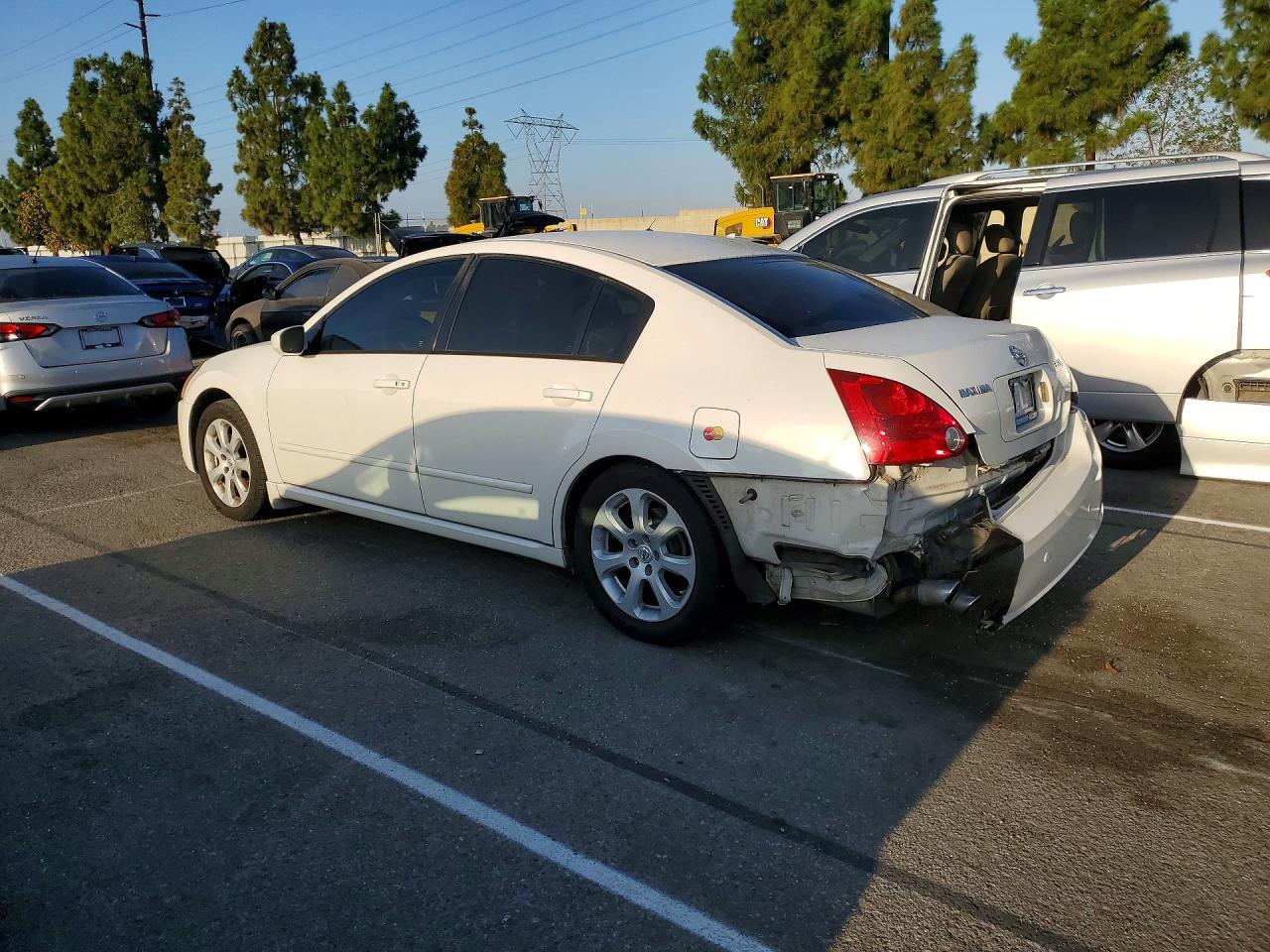2007 Nissan Maxima 3.5 Se White vin: 1N4BA41E67C850799