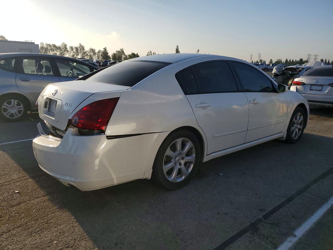 2007 Nissan Maxima 3.5 Se White vin: 1N4BA41E67C850799
