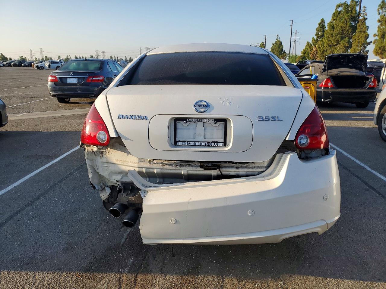 2007 Nissan Maxima 3.5 Se White vin: 1N4BA41E67C850799