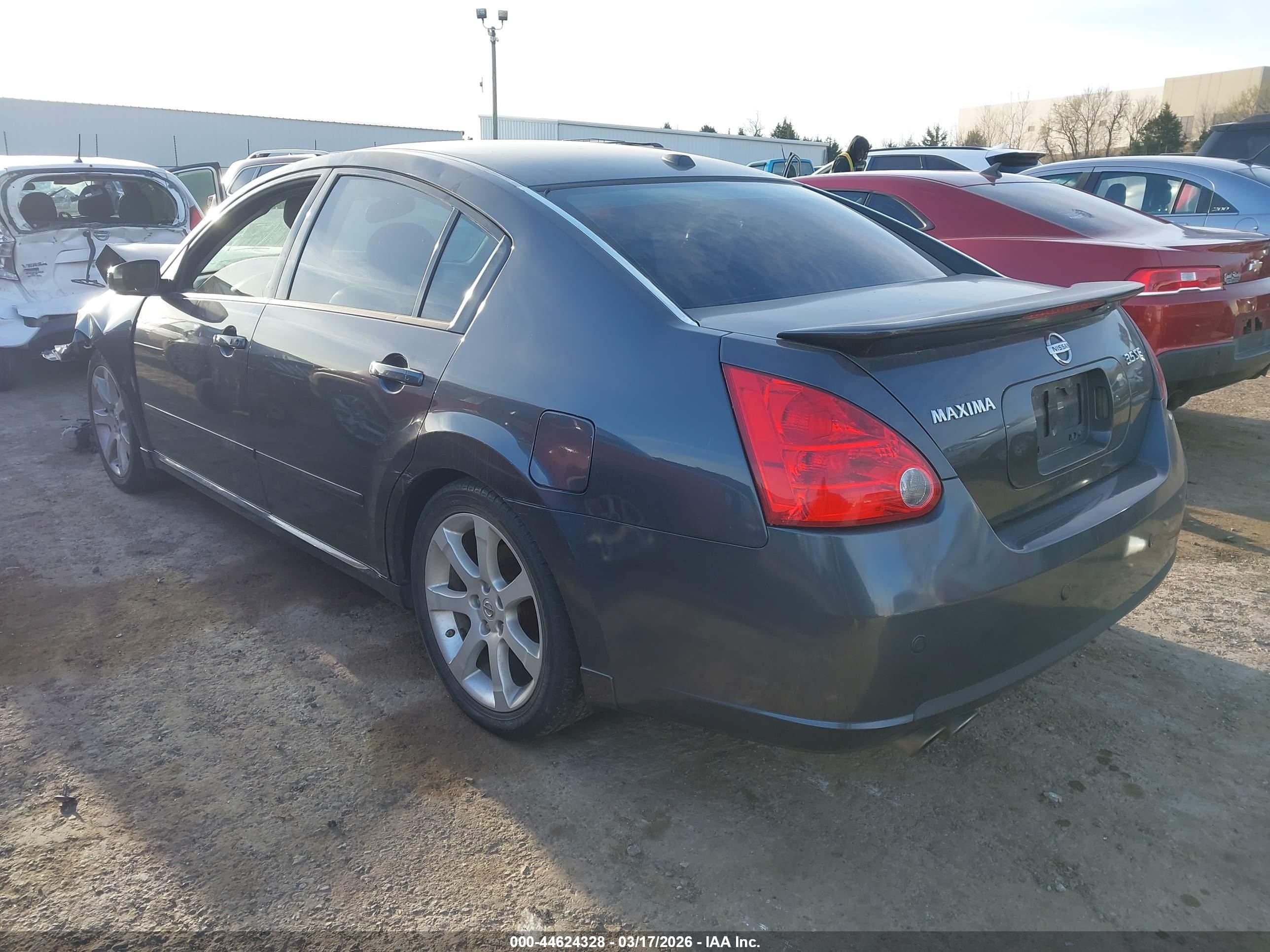 2008 Nissan Maxima 3.5 Se Black vin: 1N4BA41E68C804293