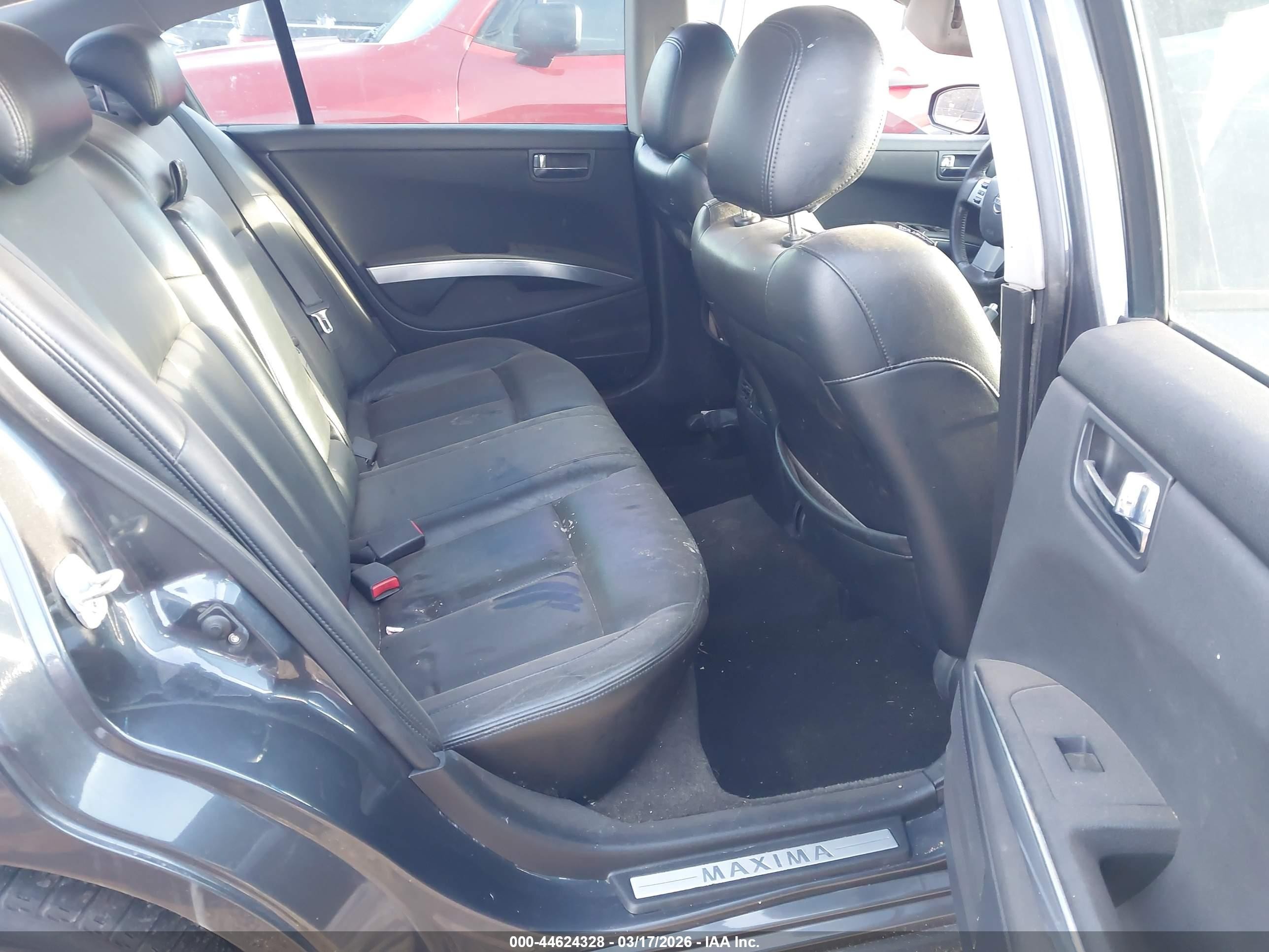 2008 Nissan Maxima 3.5 Se Black vin: 1N4BA41E68C804293