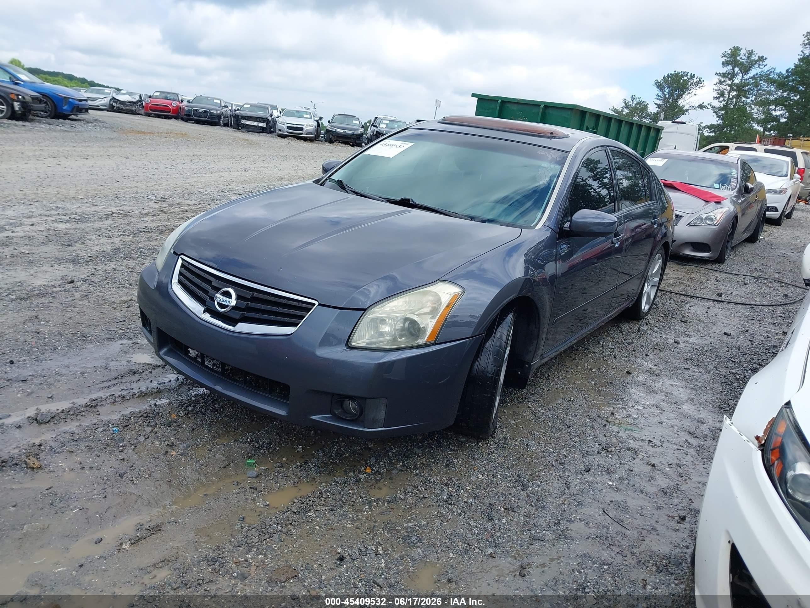 2008 Nissan Maxima 3.5 Se Gray vin: 1N4BA41E68C815553