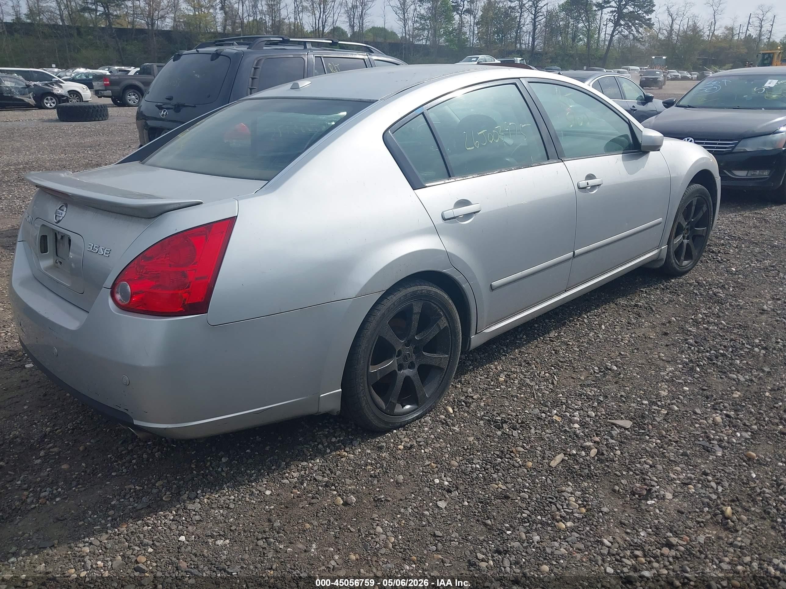 2008 Nissan Maxima 3.5 Se Gray vin: 1N4BA41E68C818128