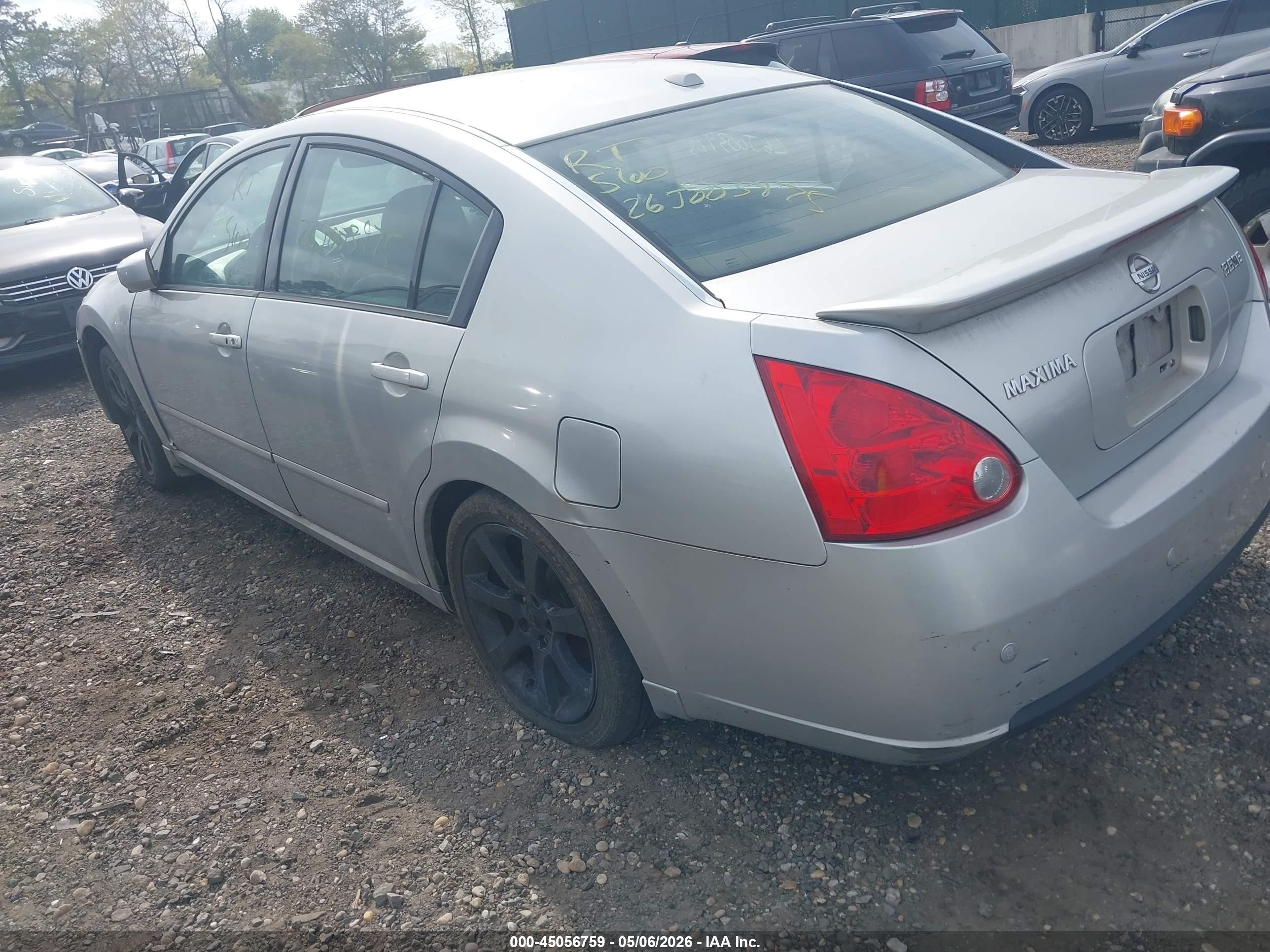 2008 Nissan Maxima 3.5 Se Gray vin: 1N4BA41E68C818128