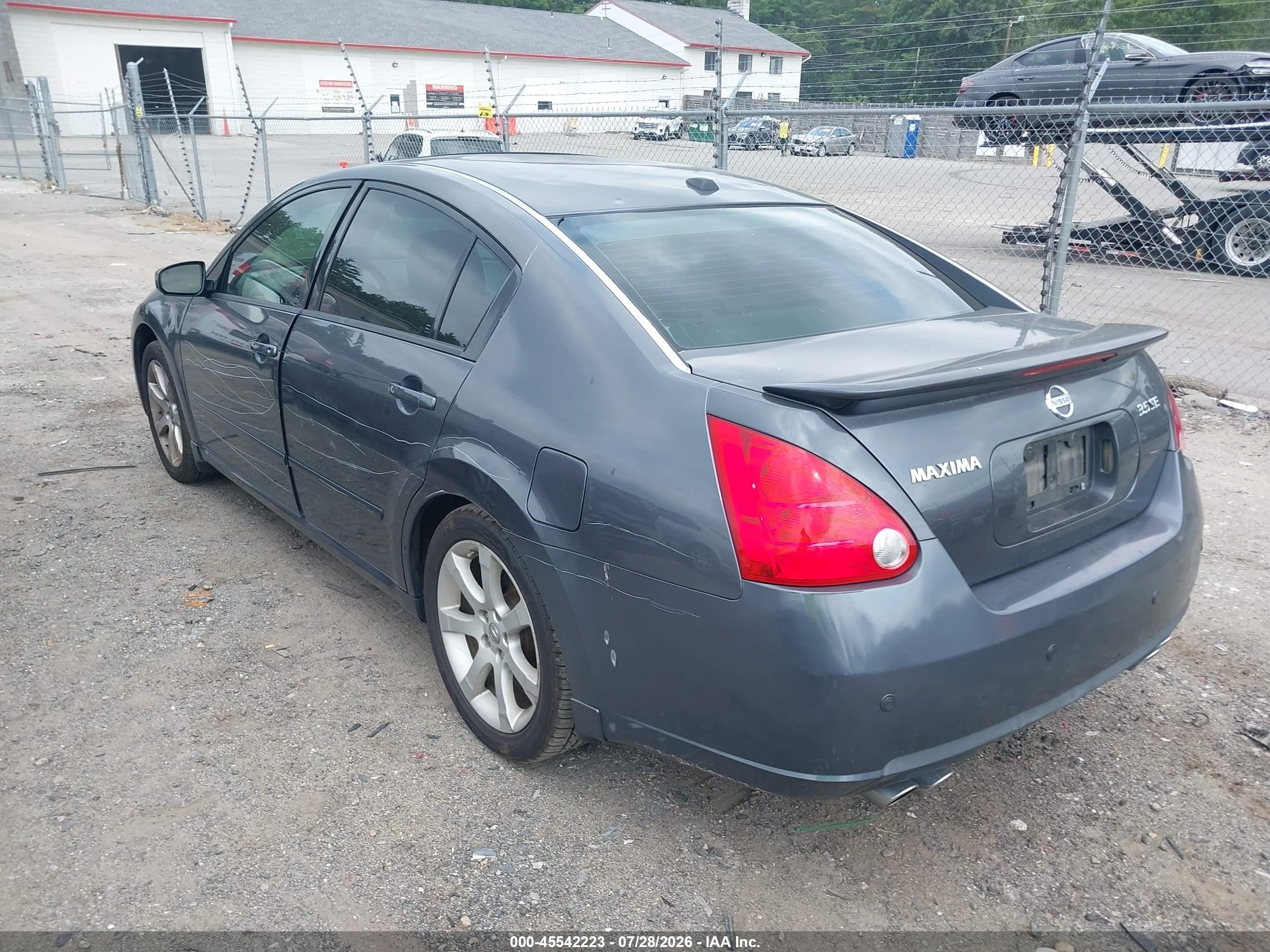 2008 Nissan Maxima 3.5 Se Gray vin: 1N4BA41E68C839030