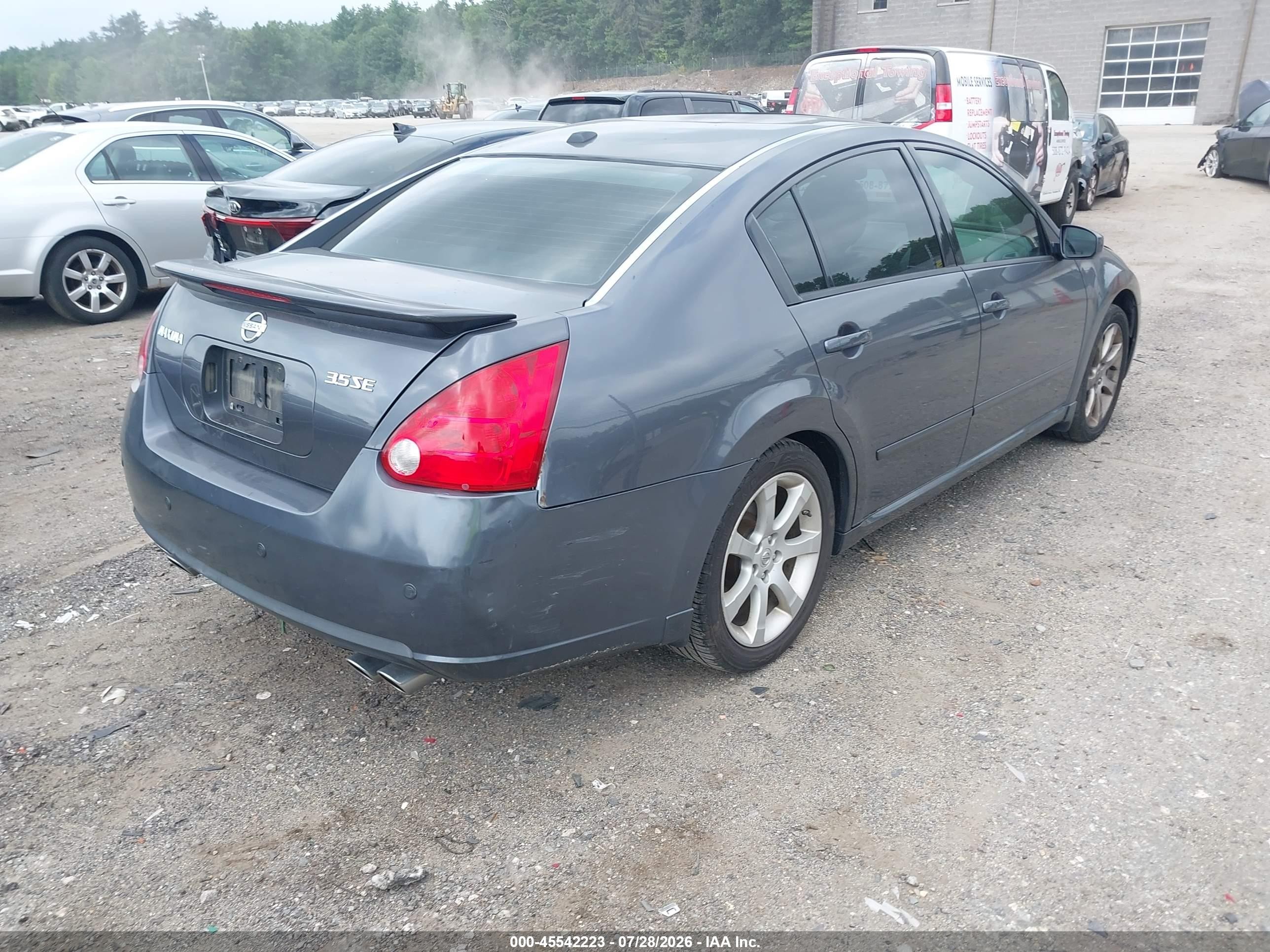 2008 Nissan Maxima 3.5 Se Gray vin: 1N4BA41E68C839030