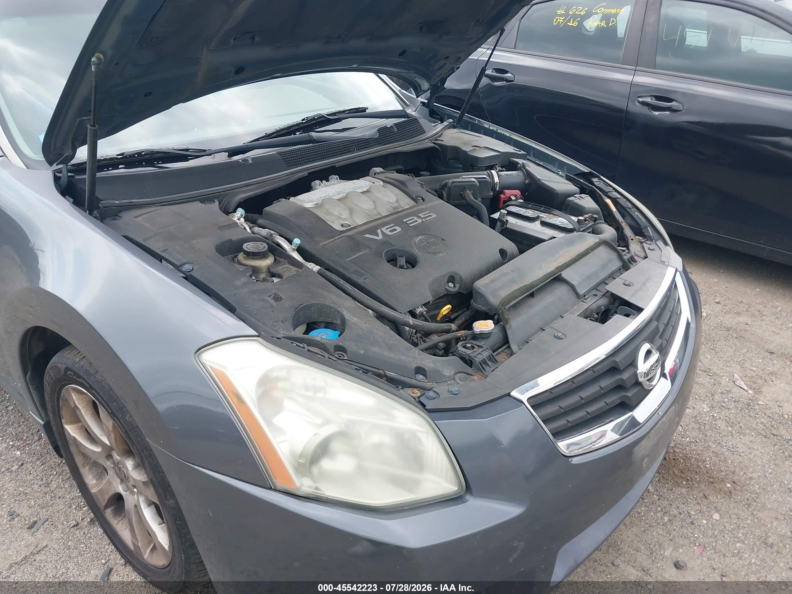 2008 Nissan Maxima 3.5 Se Gray vin: 1N4BA41E68C839030