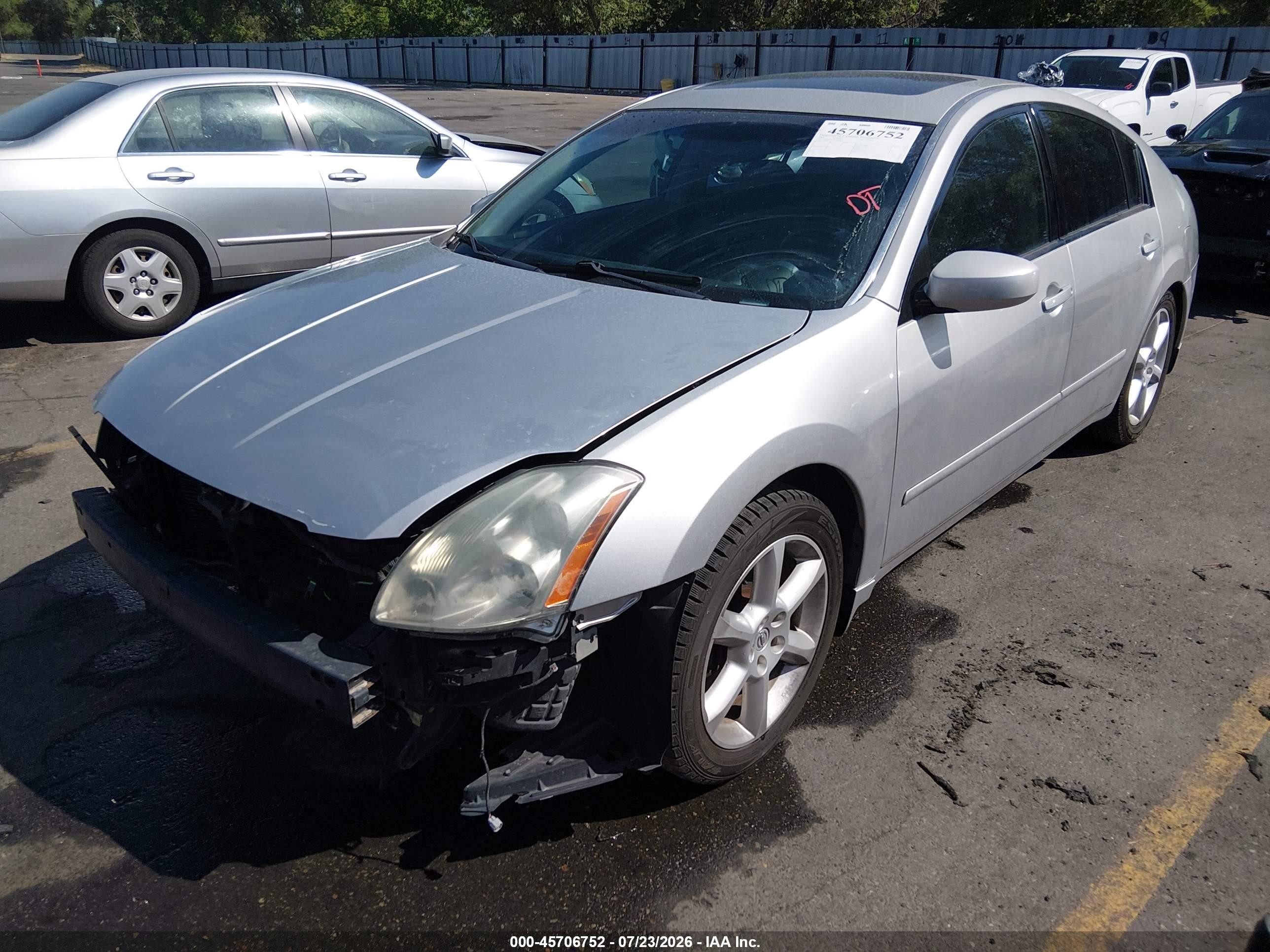 2004 Nissan Maxima 3.5 Se Silver vin: 1N4BA41E74C890465