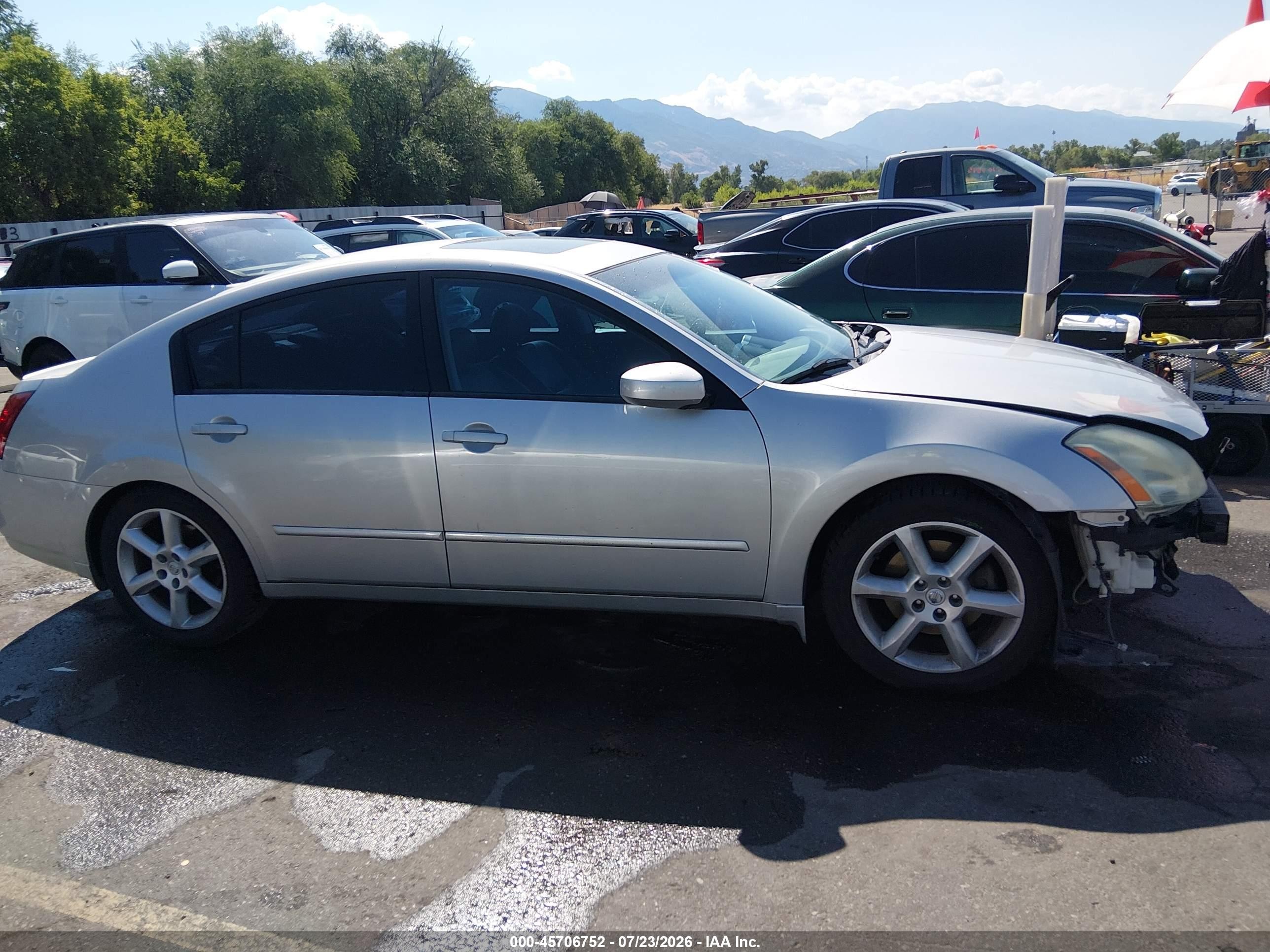 2004 Nissan Maxima 3.5 Se Silver vin: 1N4BA41E74C890465