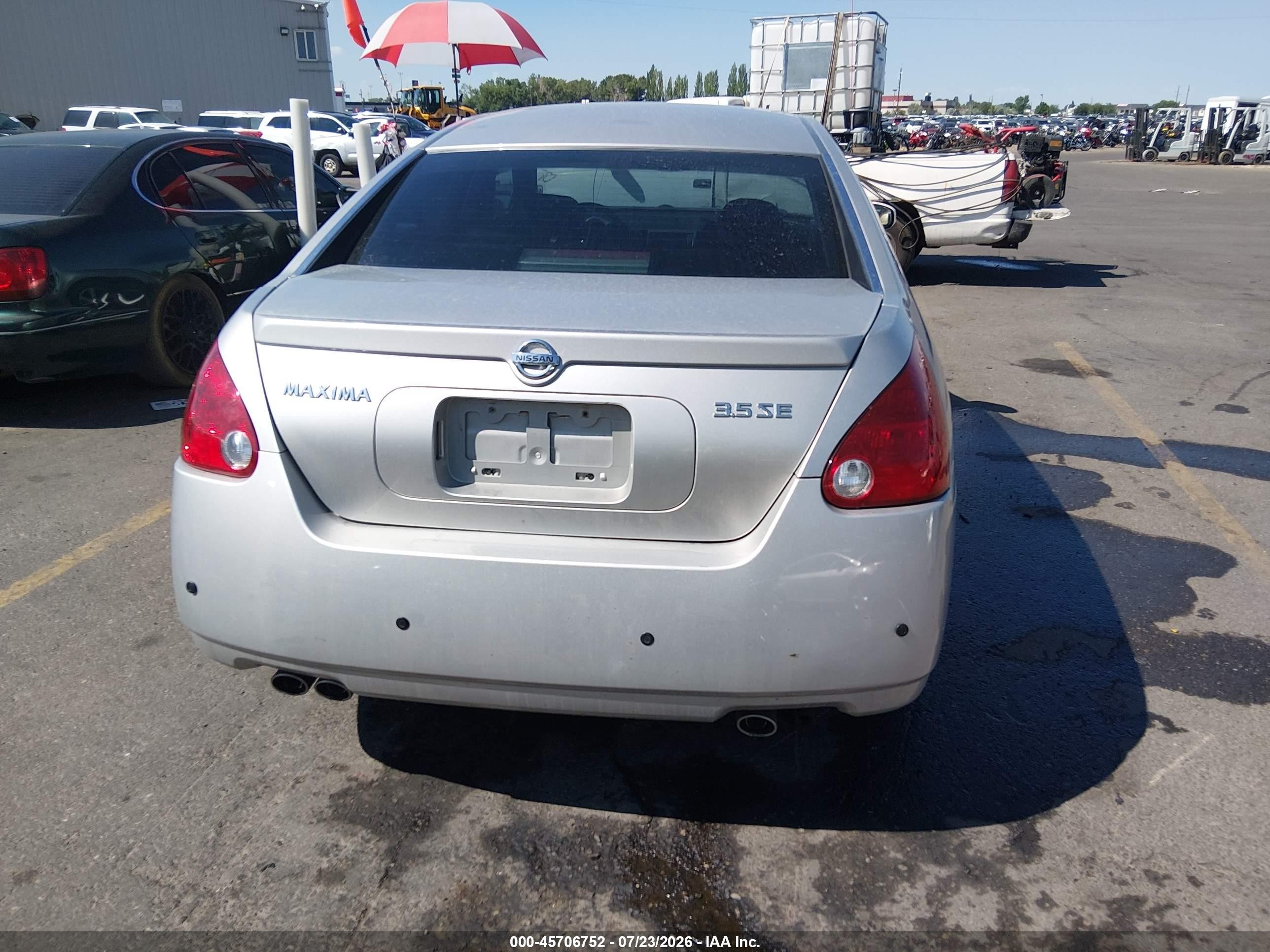 2004 Nissan Maxima 3.5 Se Silver vin: 1N4BA41E74C890465