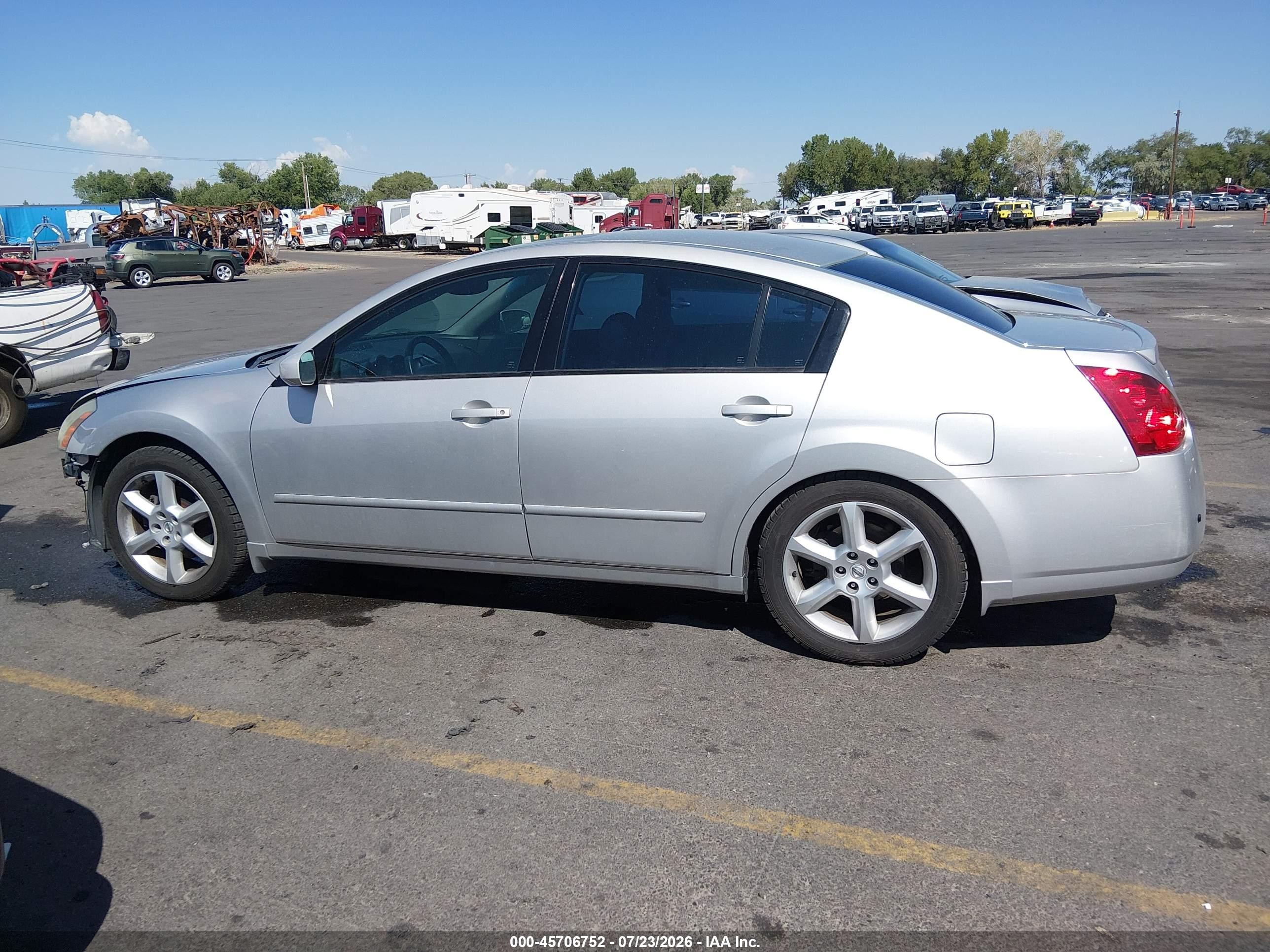 2004 Nissan Maxima 3.5 Se Silver vin: 1N4BA41E74C890465