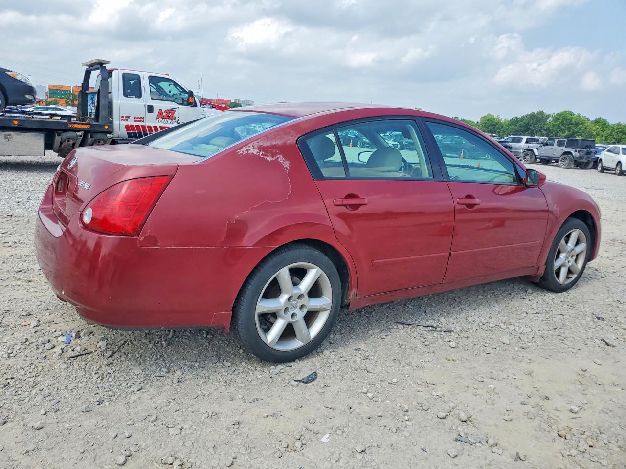 2004 Nissan Maxima Red vin: 1N4BA41E74C898145