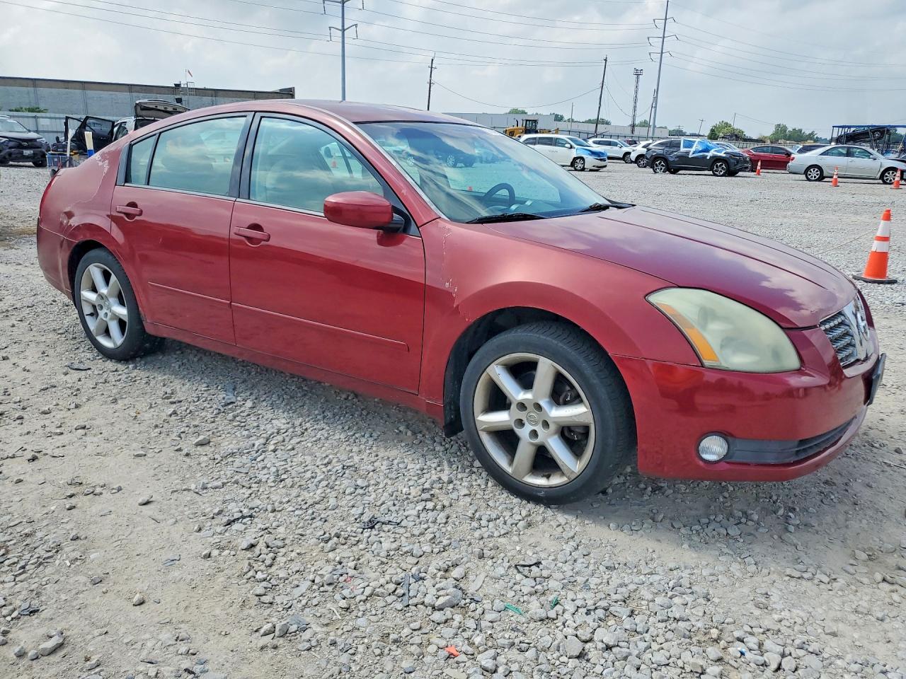 2004 Nissan Maxima Red vin: 1N4BA41E74C898145