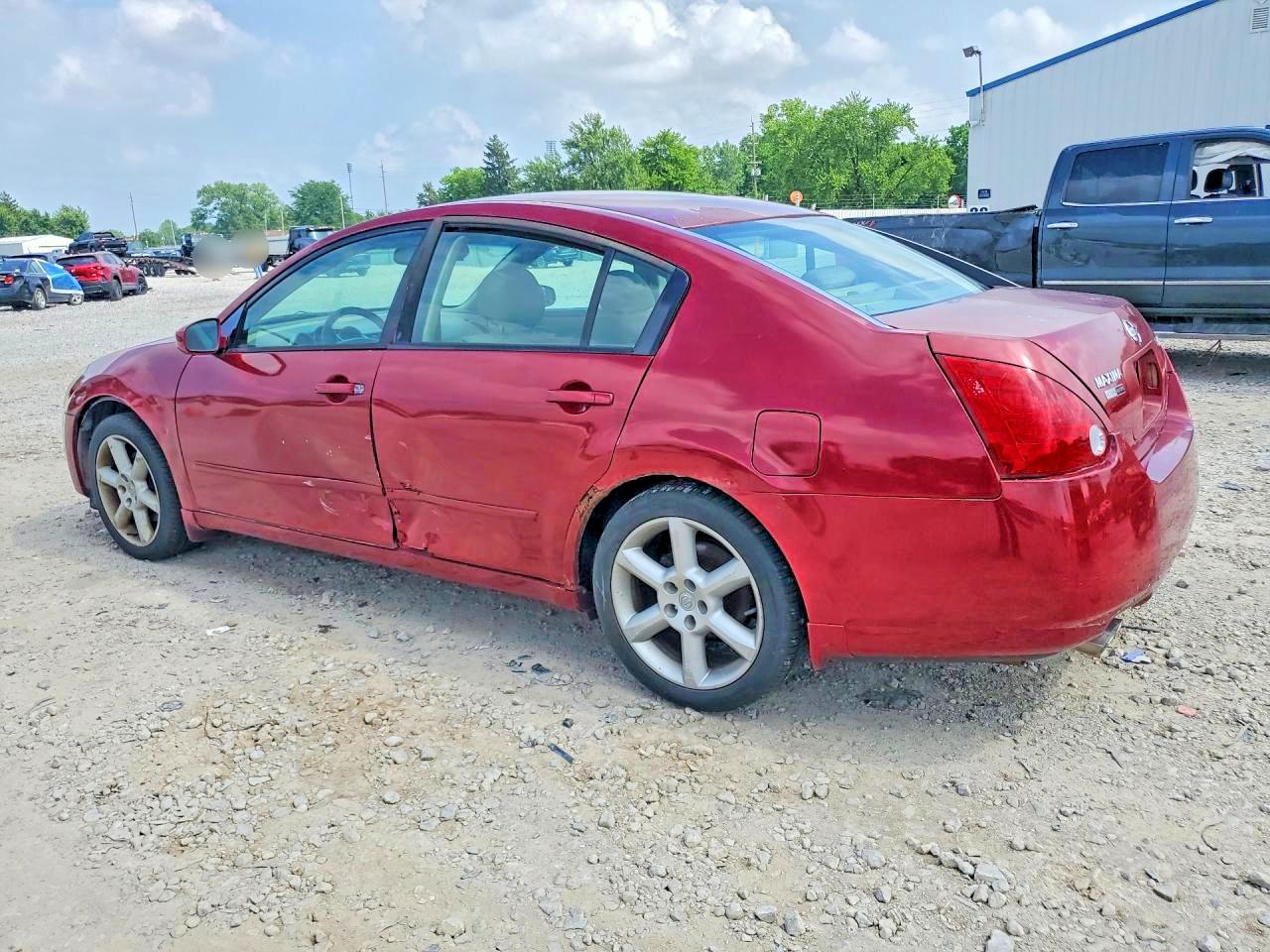 2004 Nissan Maxima Red vin: 1N4BA41E74C898145