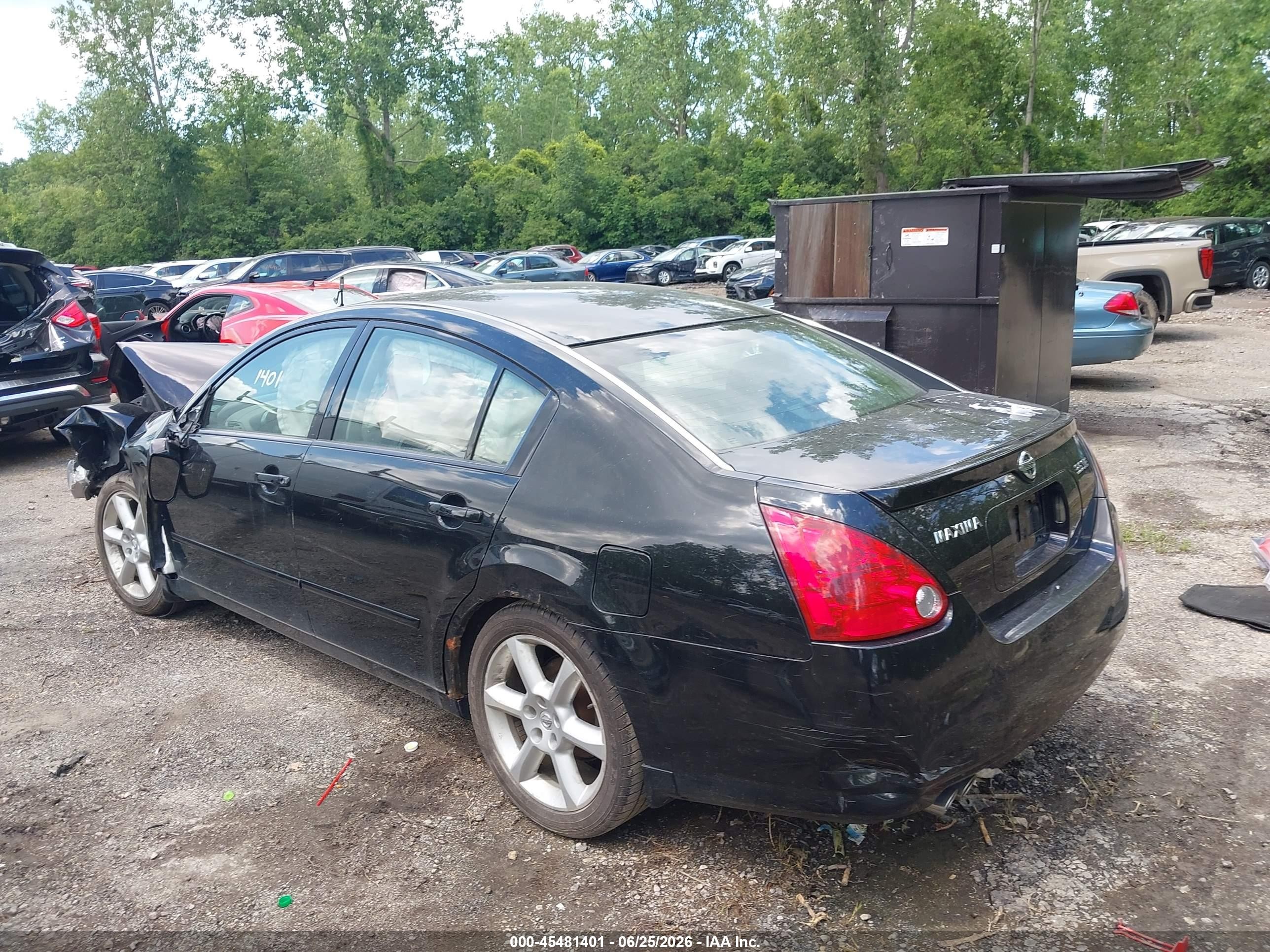 2004 Nissan Maxima 3.5 Se Black vin: 1N4BA41E74C898212