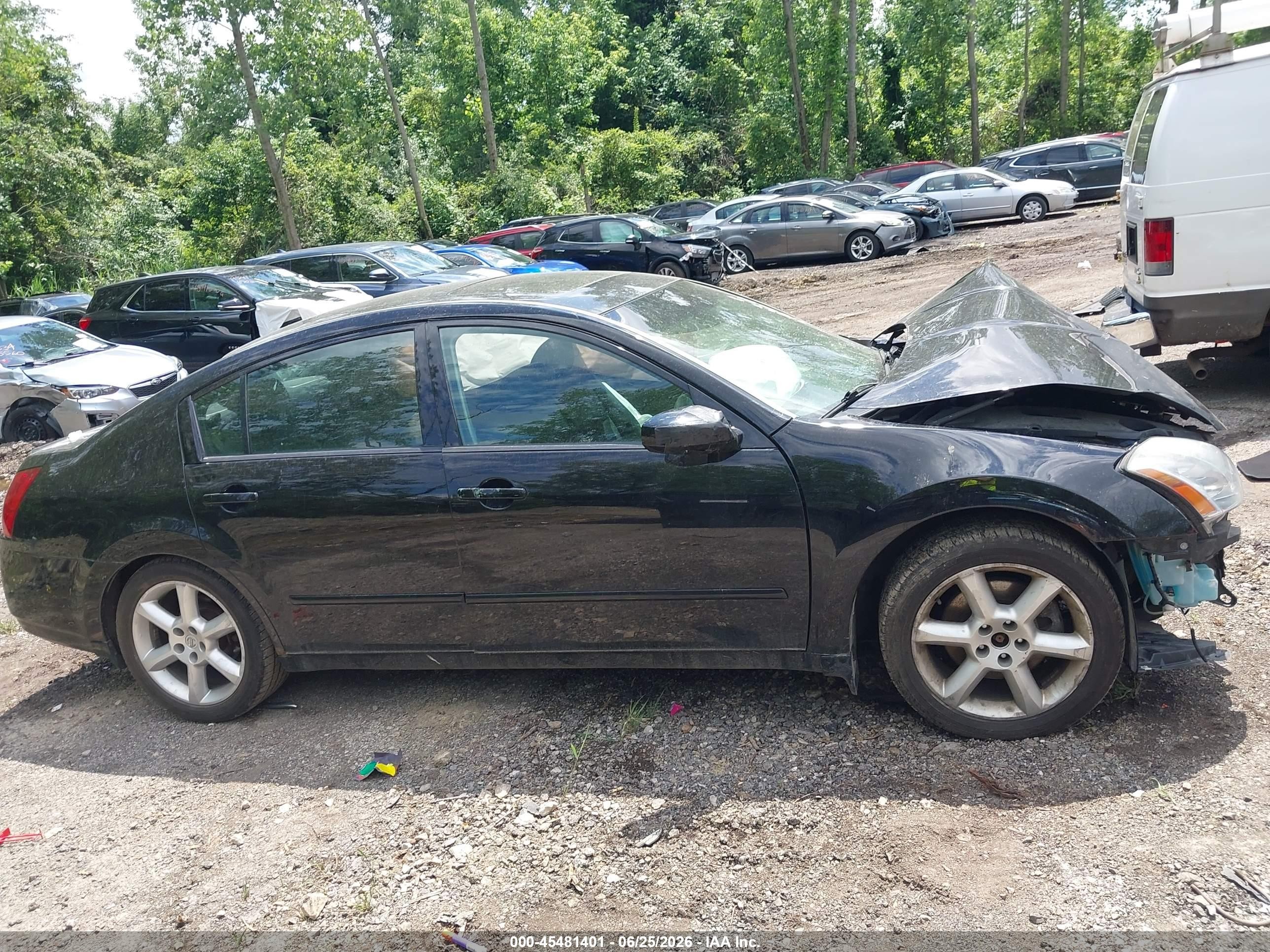 2004 Nissan Maxima 3.5 Se Black vin: 1N4BA41E74C898212