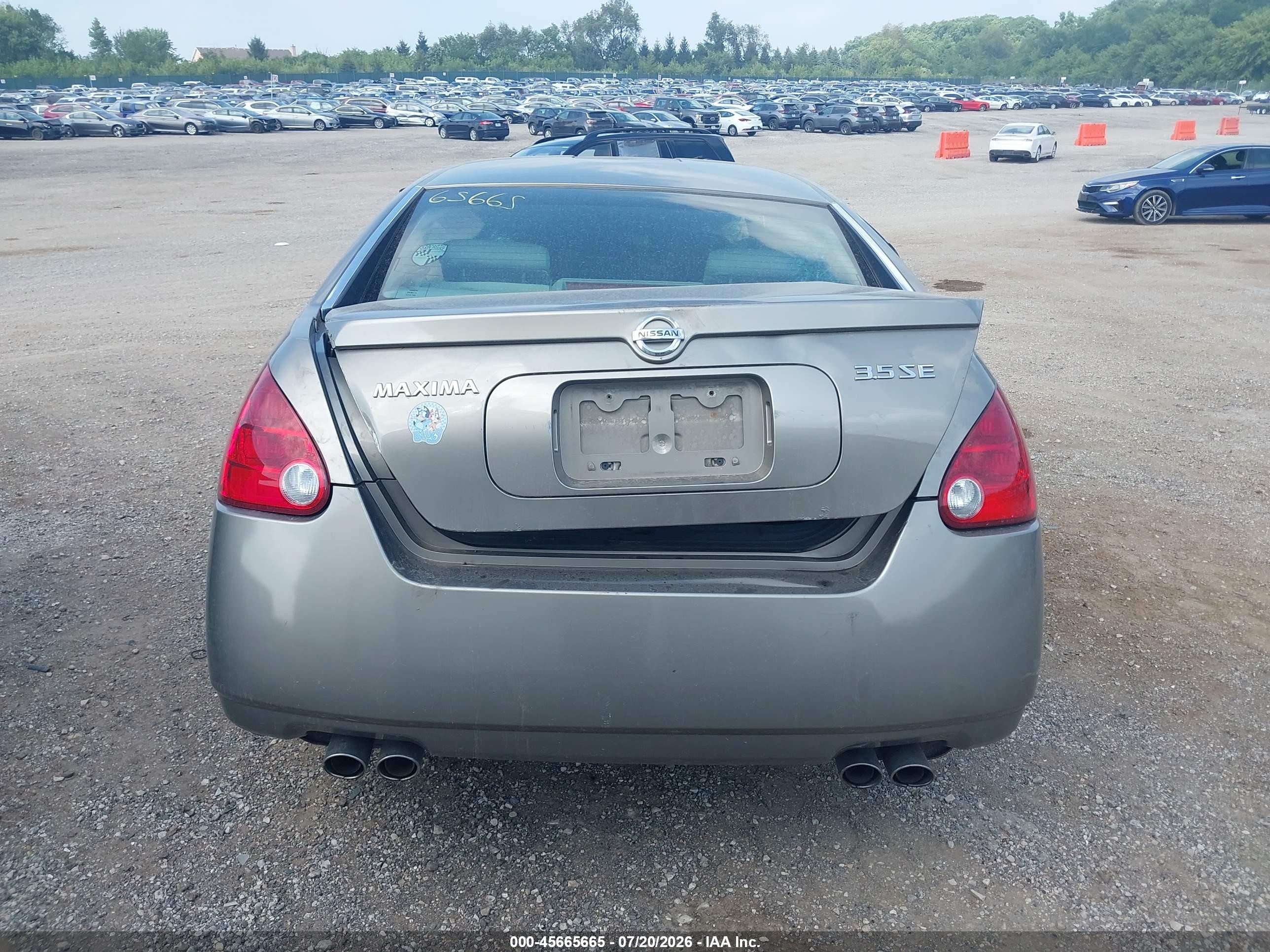 2005 Nissan Maxima 3.5 Se Gray vin: 1N4BA41E75C850582