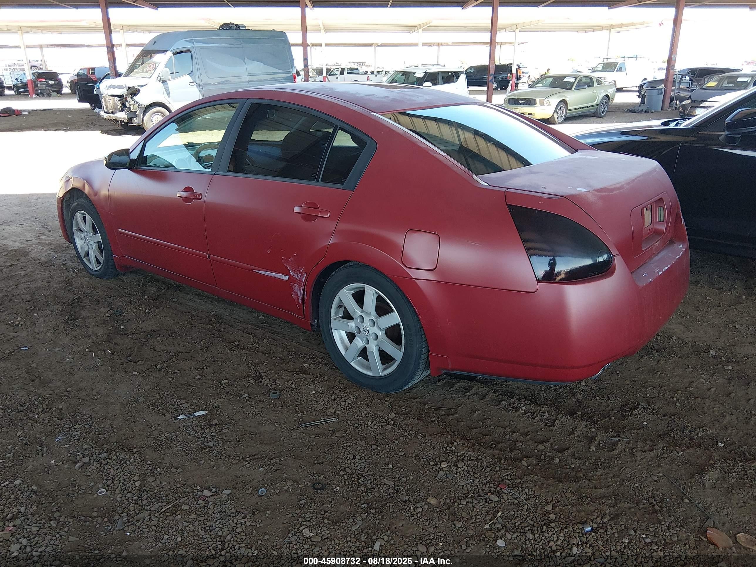 2006 Nissan Maxima 3.5 Sl Red vin: 1N4BA41E76C851751