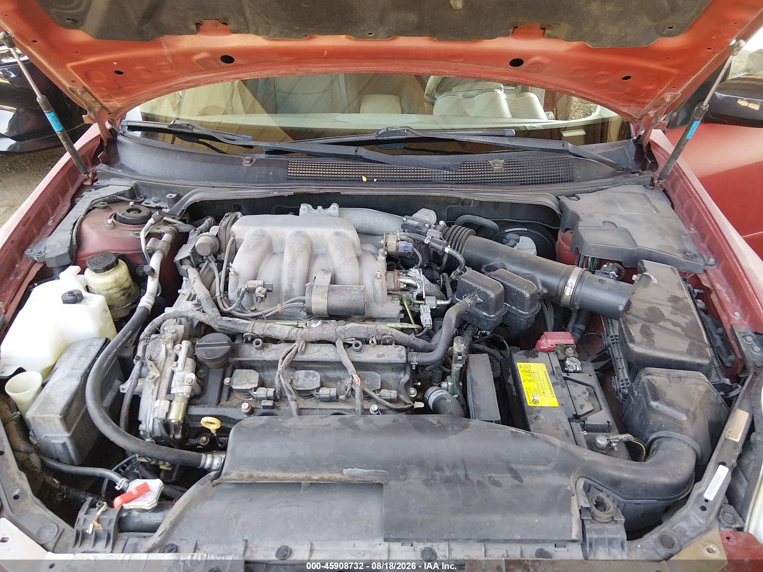 2006 Nissan Maxima 3.5 Sl Red vin: 1N4BA41E76C851751
