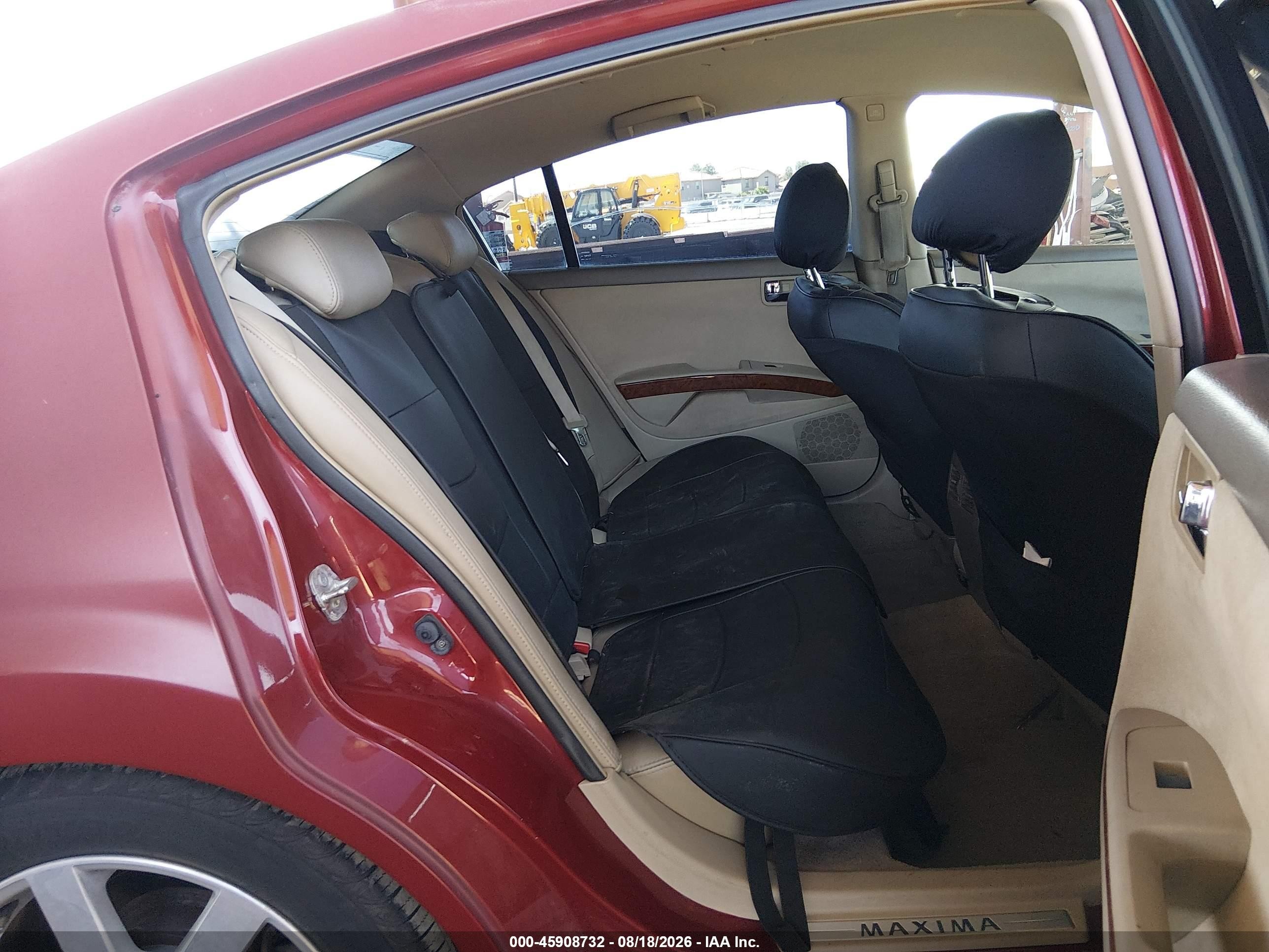 2006 Nissan Maxima 3.5 Sl Red vin: 1N4BA41E76C851751