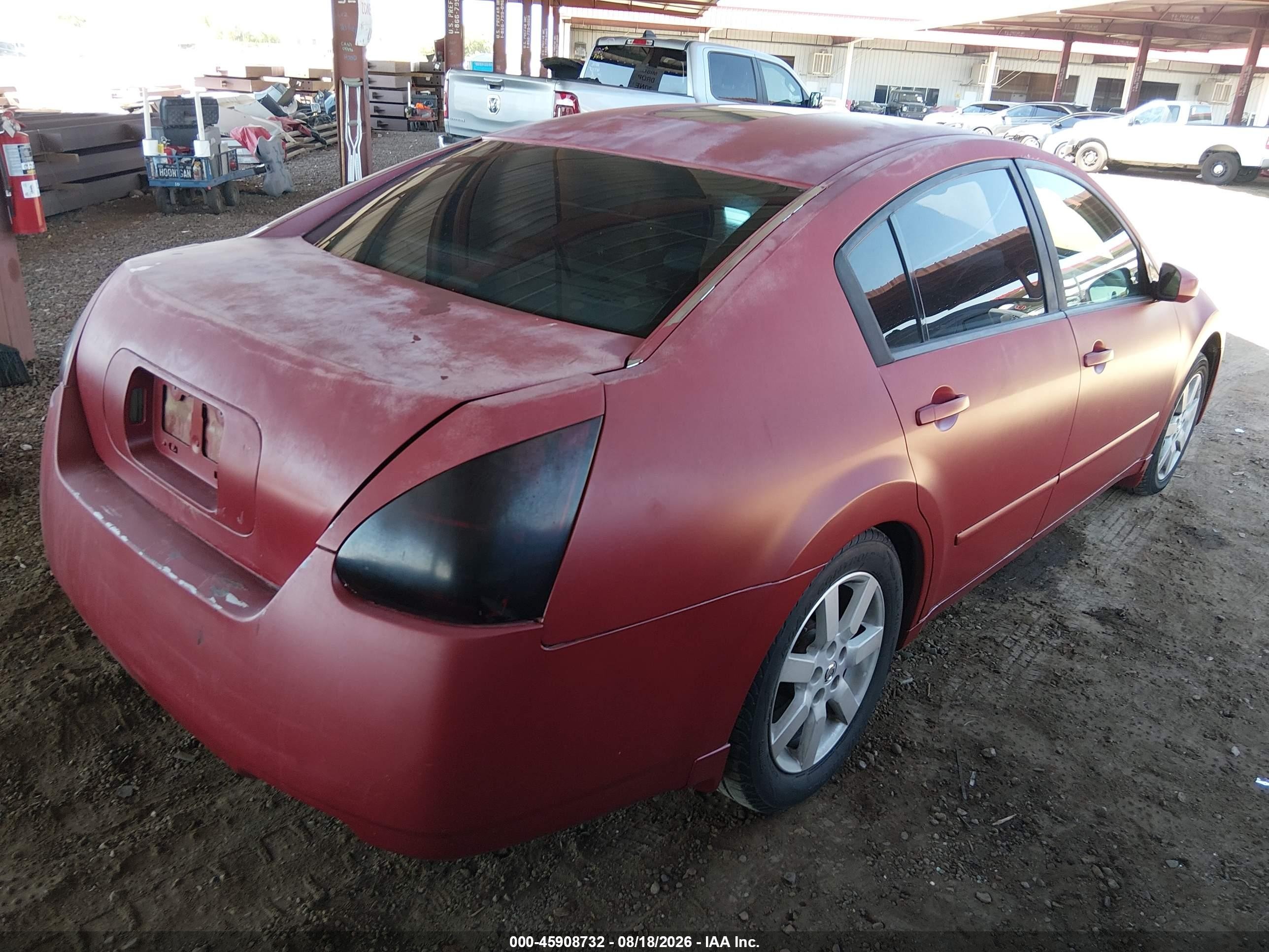 2006 Nissan Maxima 3.5 Sl Red vin: 1N4BA41E76C851751