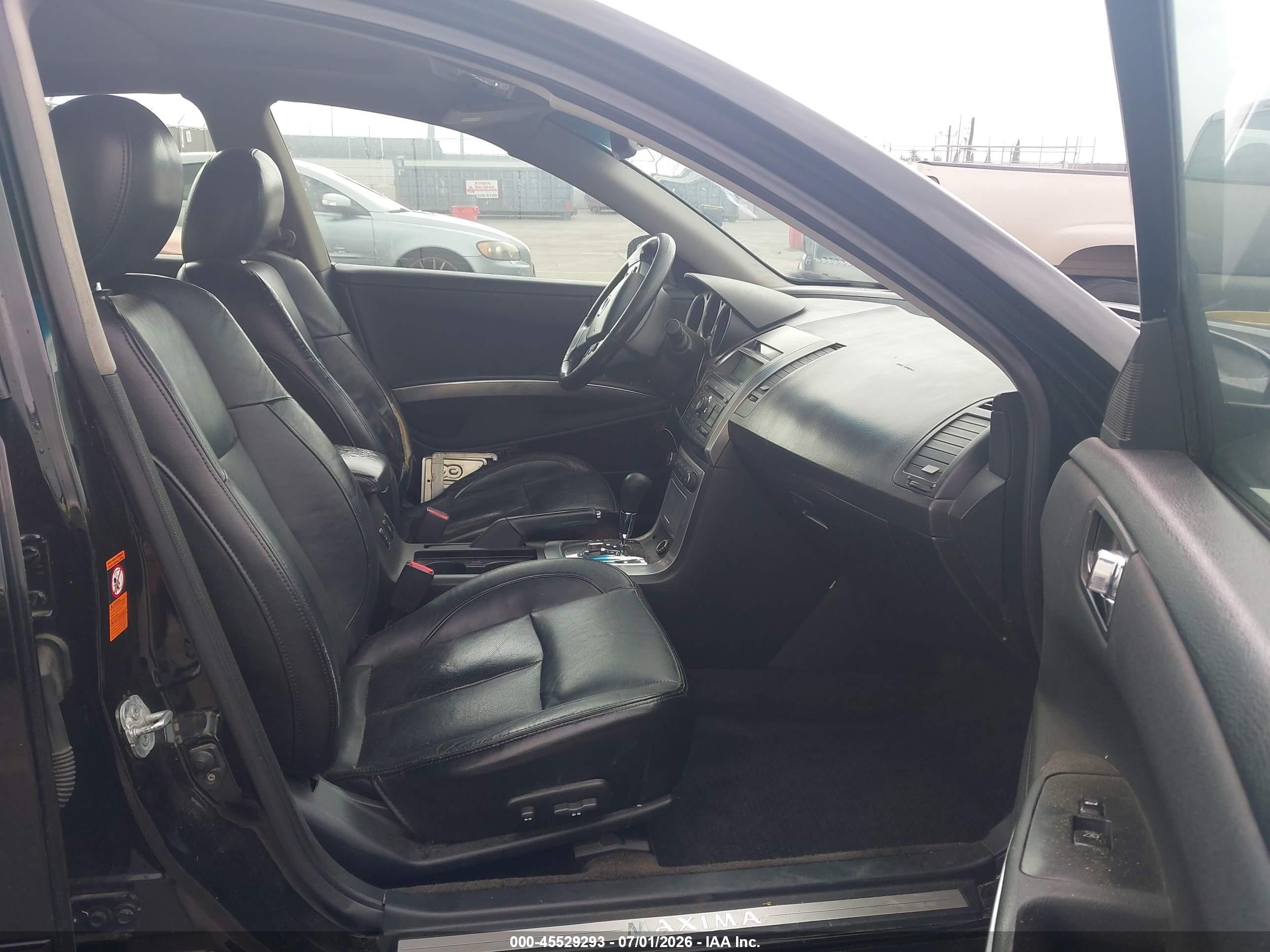 2007 Nissan Maxima 3.5 Se Black vin: 1N4BA41E77C807248