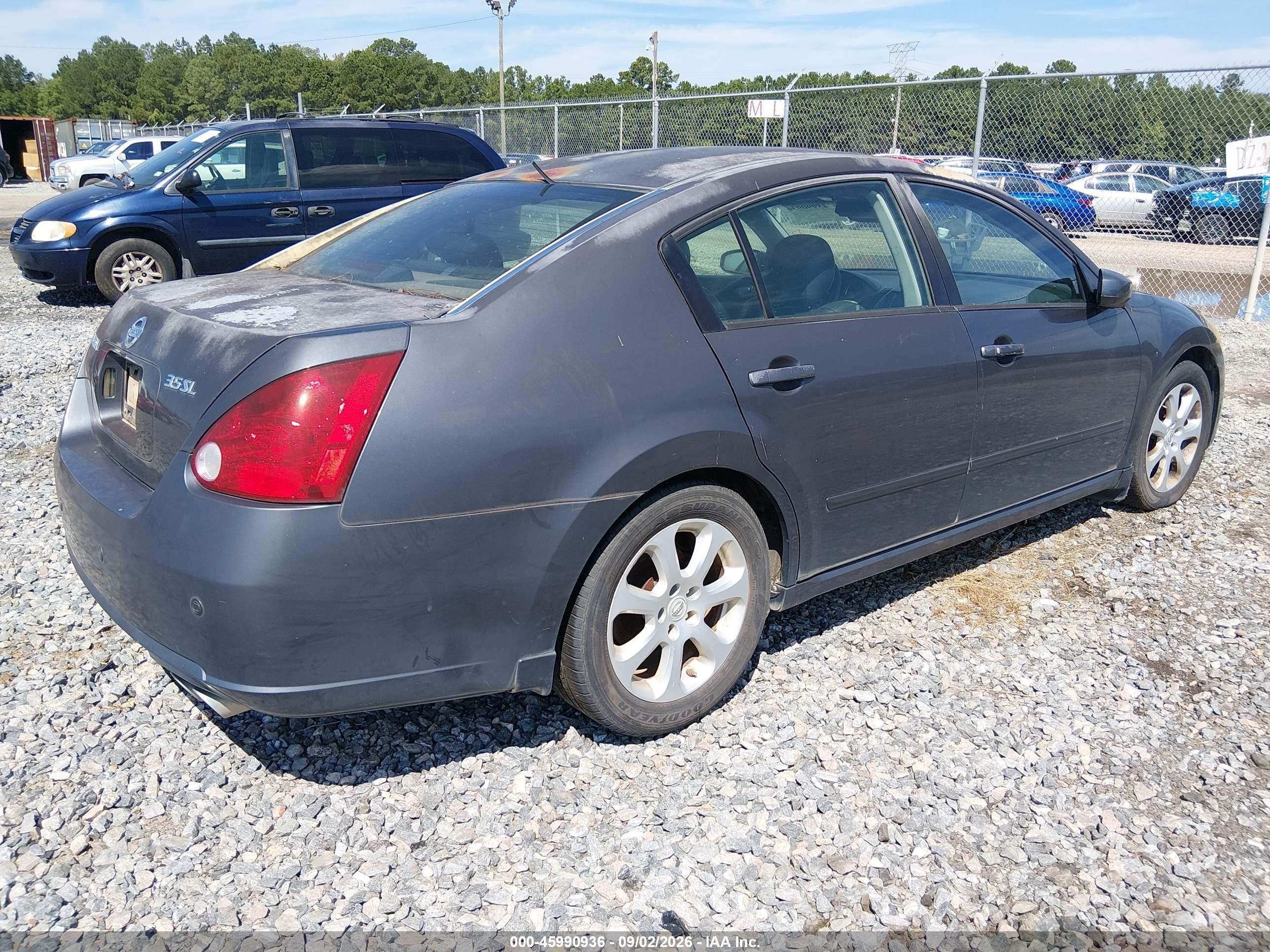 2007 Nissan Maxima 3.5 Sl Gray vin: 1N4BA41E77C859043