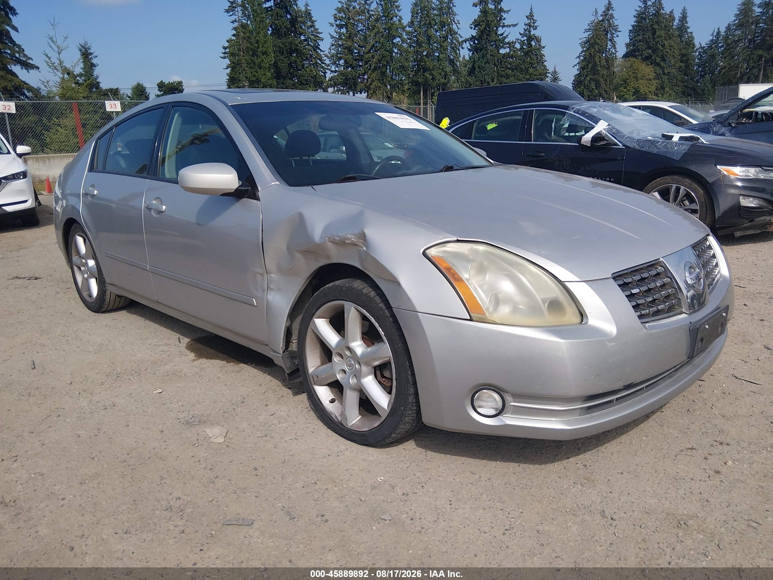 2004 Nissan Maxima 3.5 Se Серебряный vin: 1N4BA41E84C814463