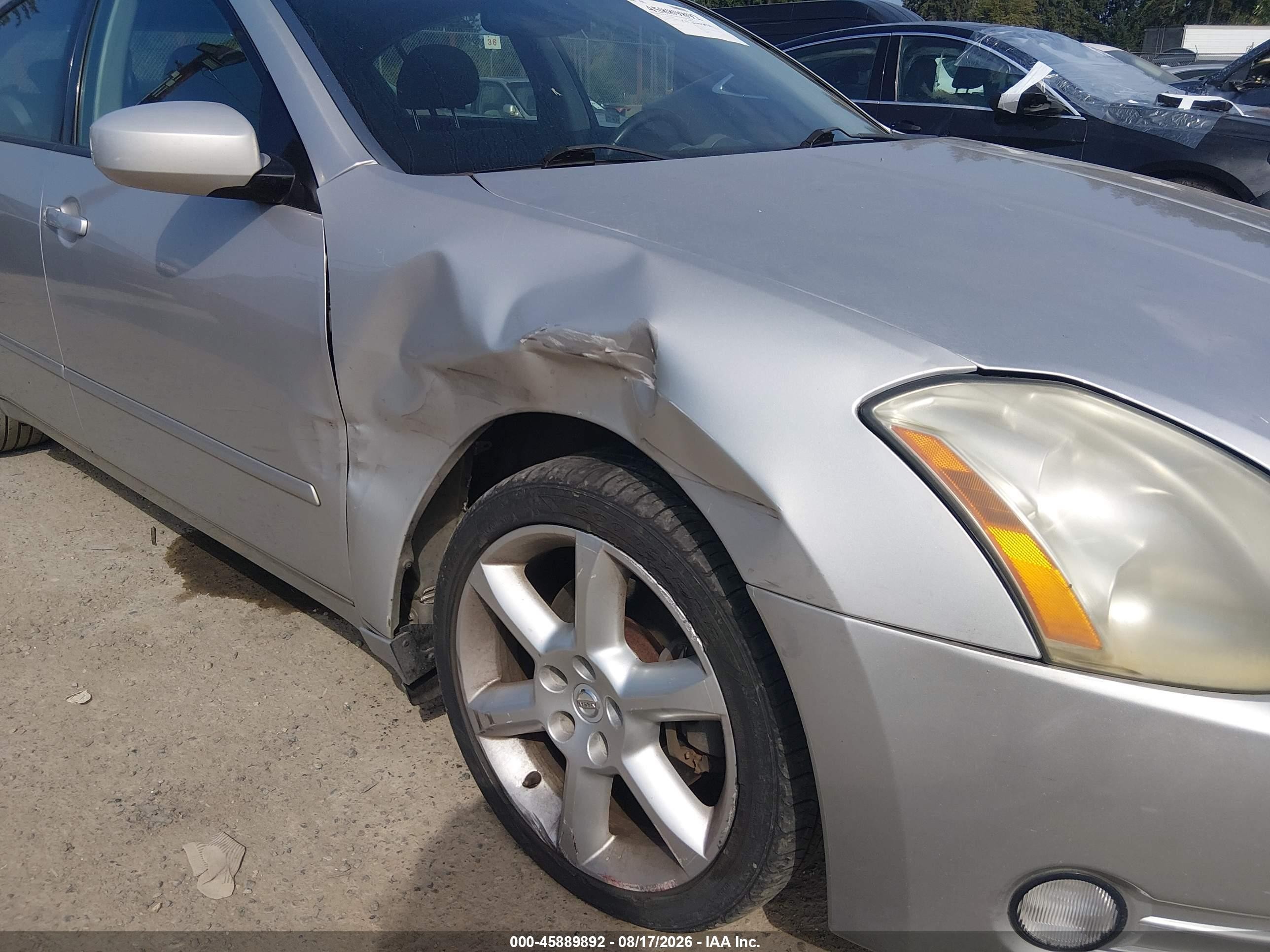 2004 Nissan Maxima 3.5 Se Серебряный vin: 1N4BA41E84C814463