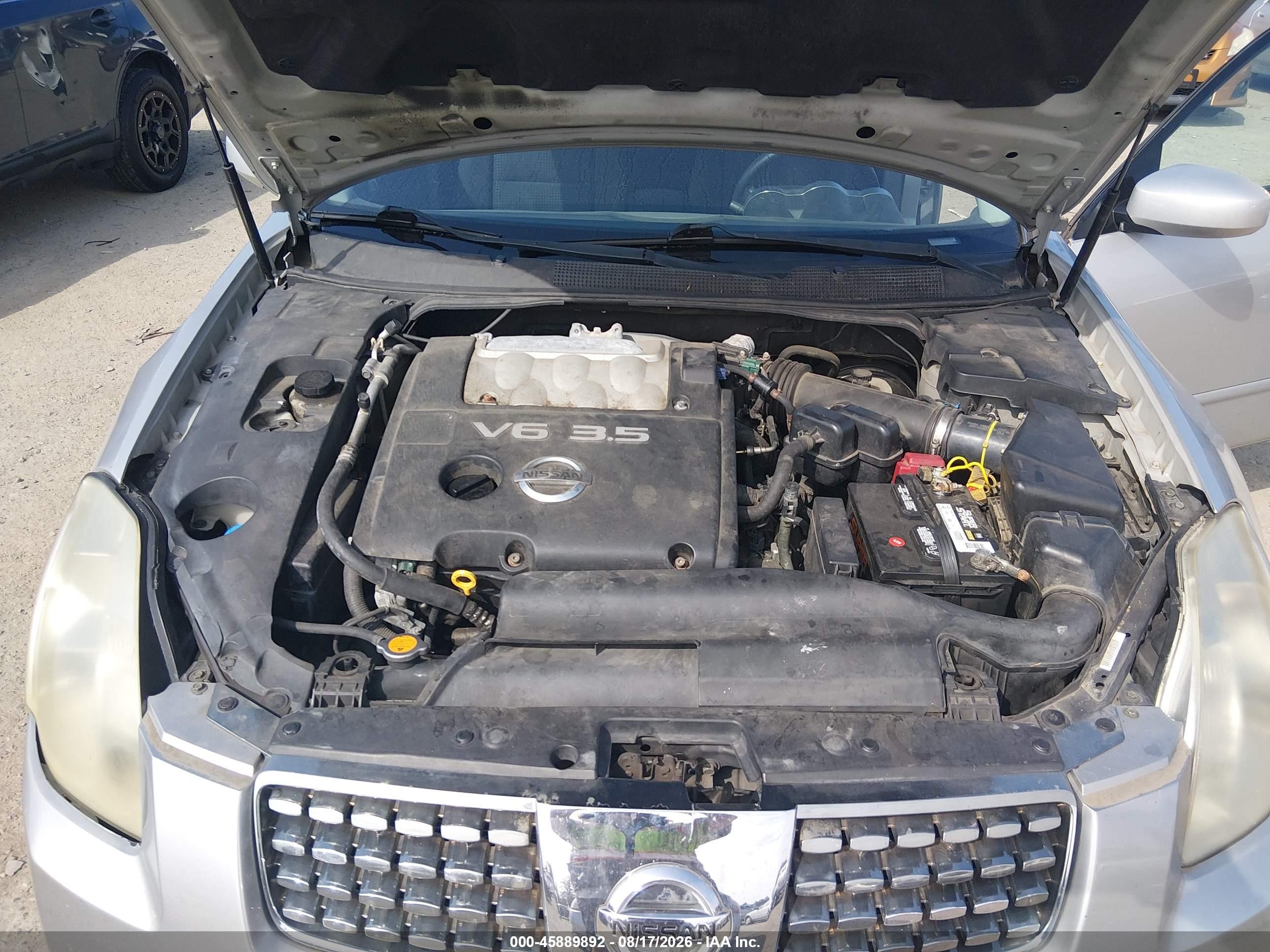2004 Nissan Maxima 3.5 Se Серебряный vin: 1N4BA41E84C814463