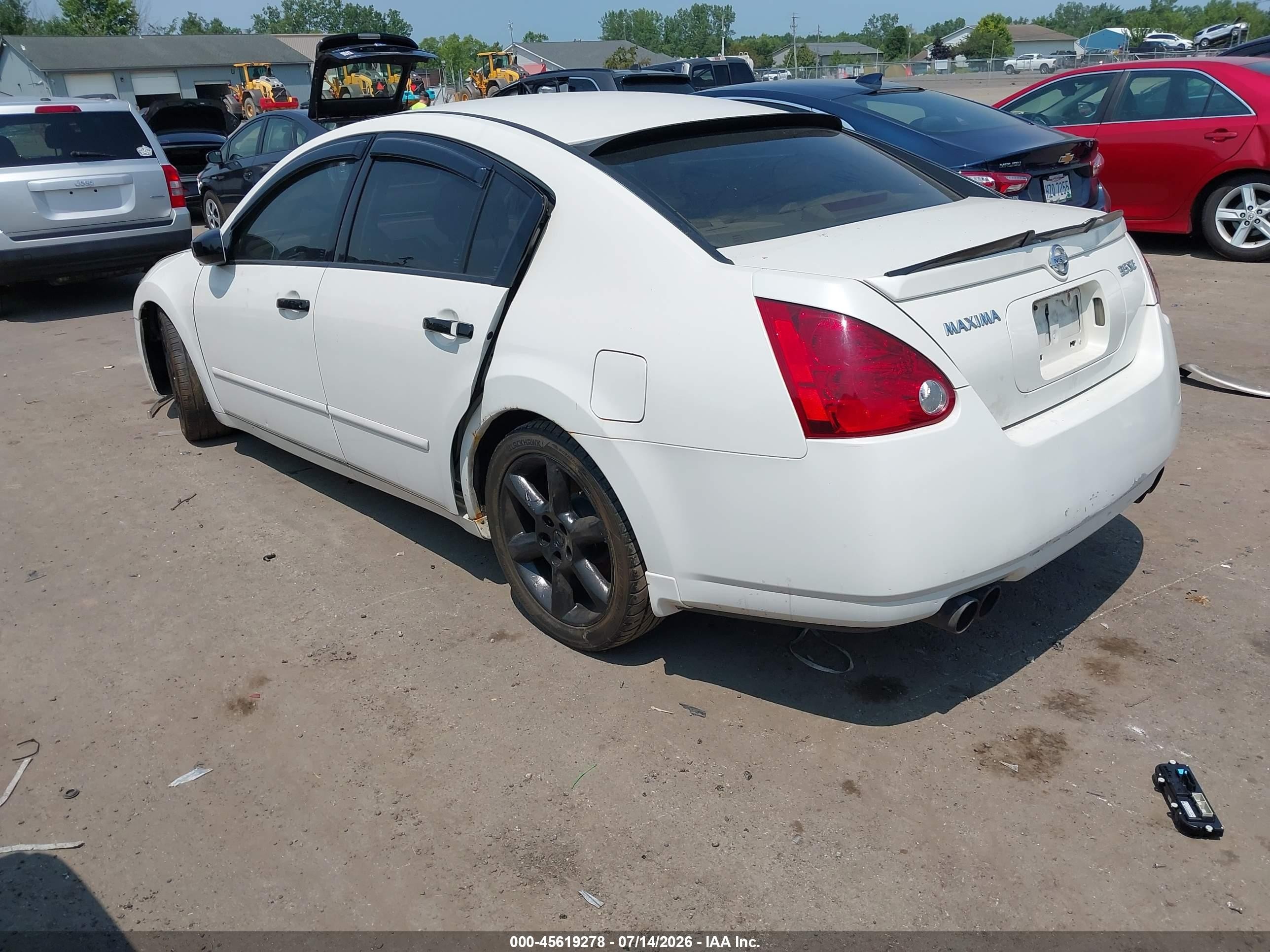 2004 Nissan Maxima 3.5 Se White vin: 1N4BA41E84C846345
