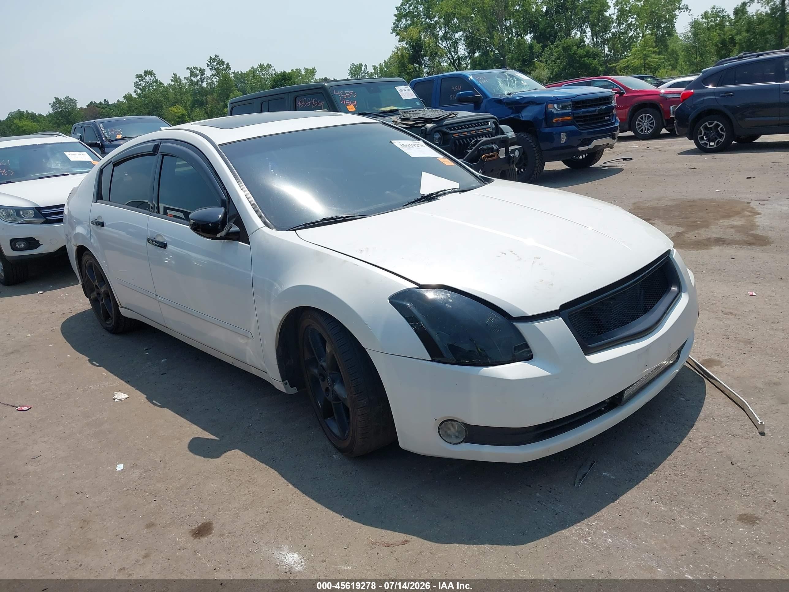 2004 Nissan Maxima 3.5 Se White vin: 1N4BA41E84C846345