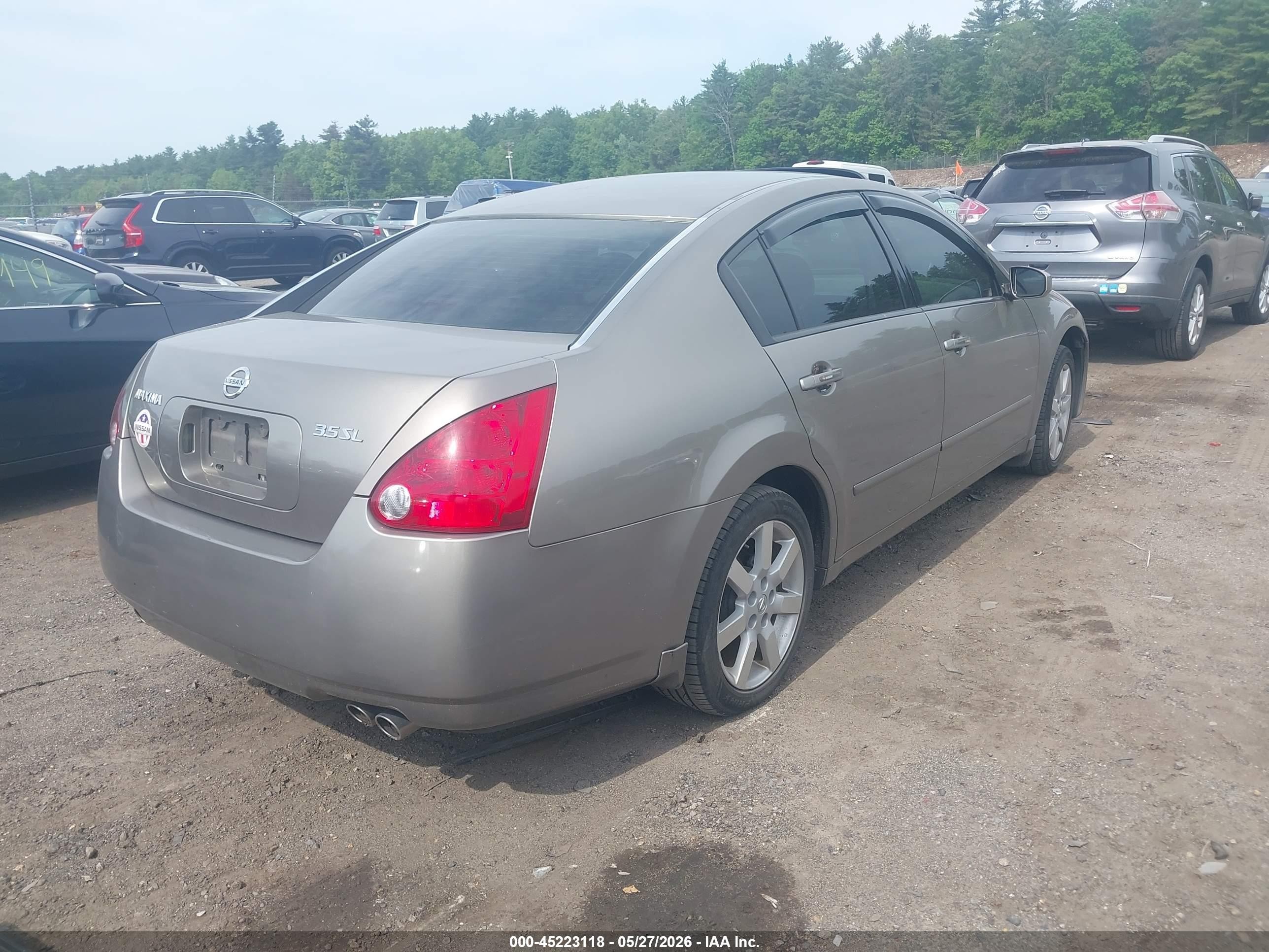 2004 Nissan Maxima 3.5 Sl Brown vin: 1N4BA41E84C867812