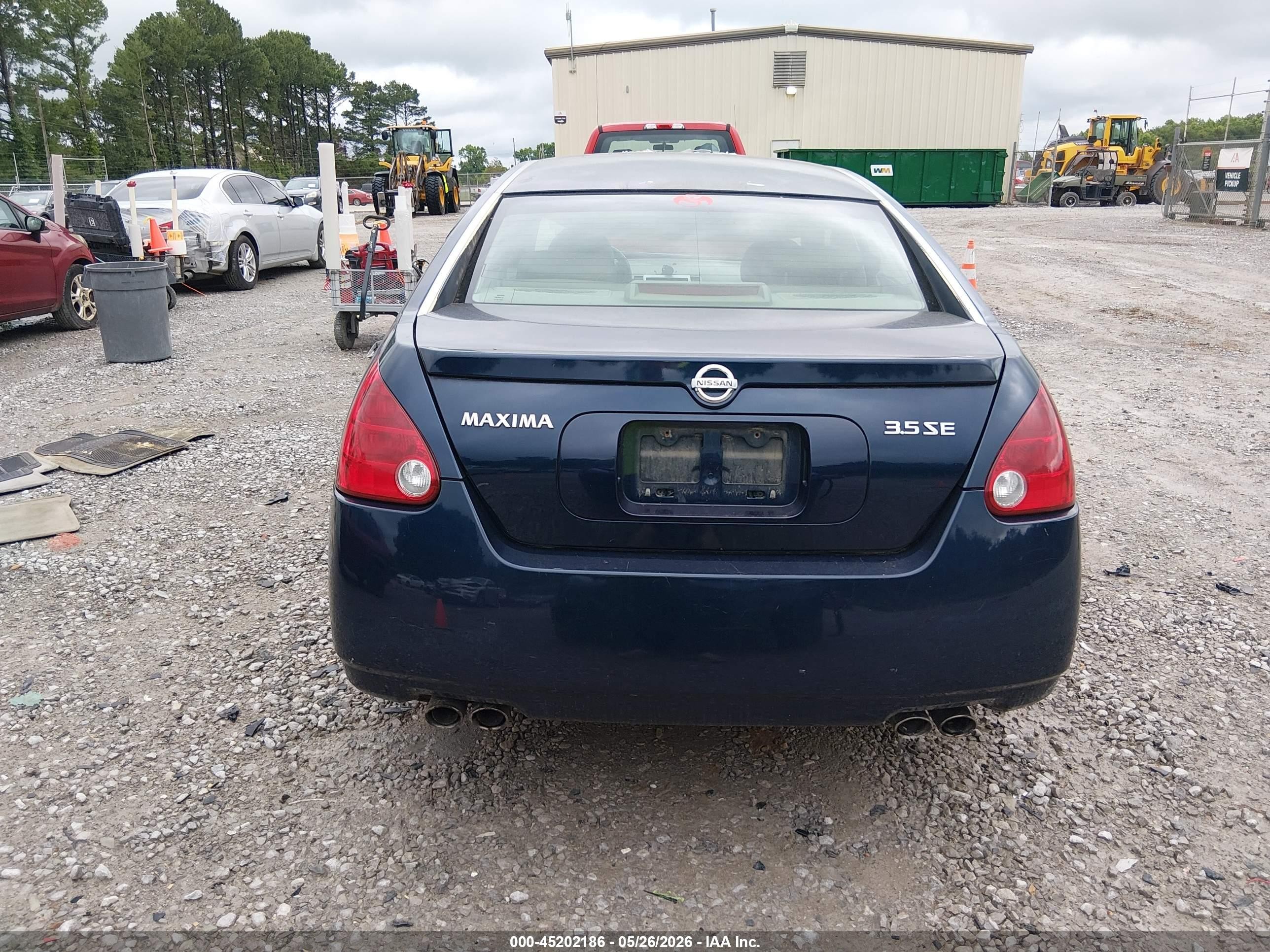 2005 Nissan Maxima 3.5 Se Blue vin: 1N4BA41E85C817221