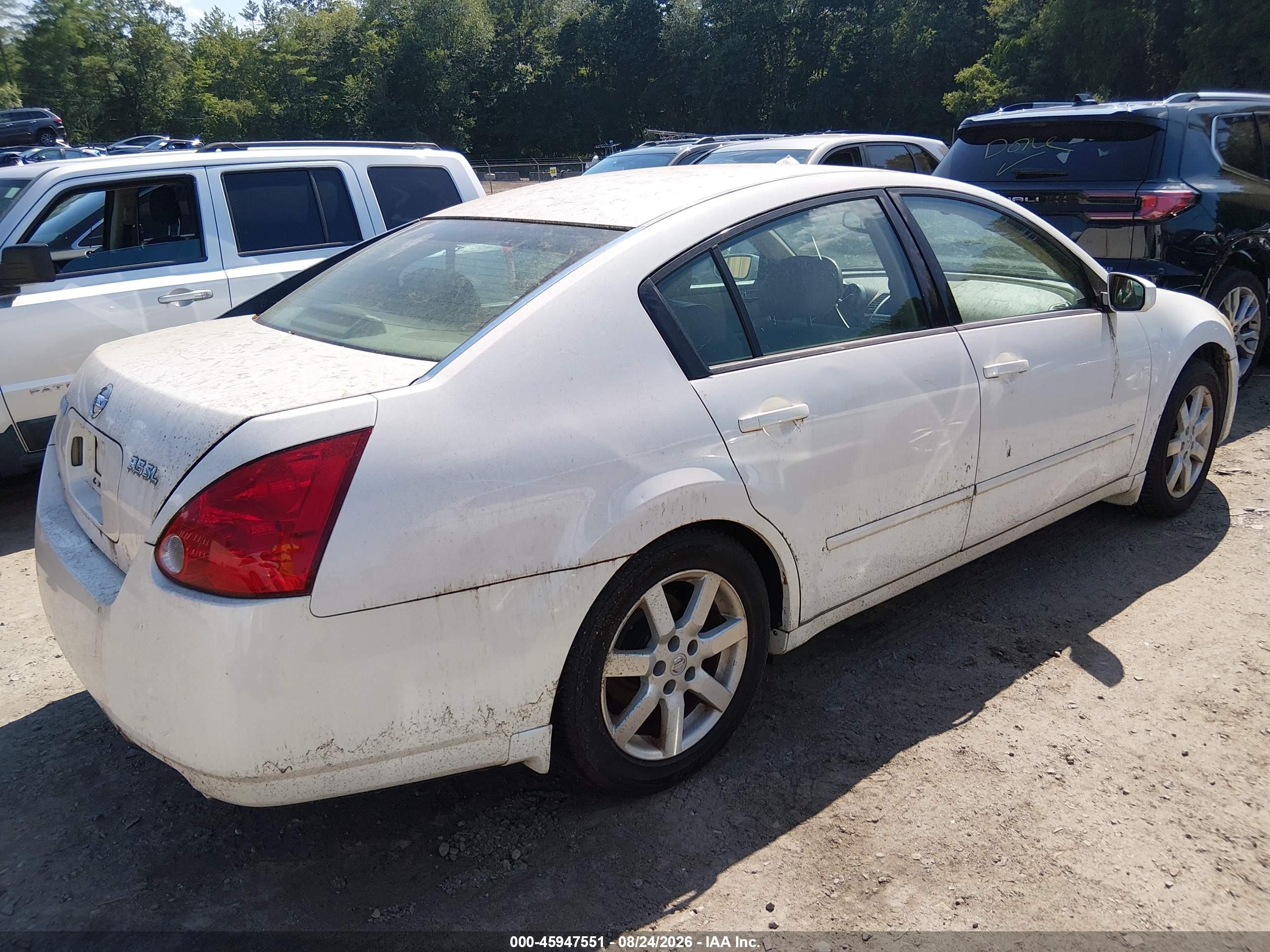2005 Nissan Maxima 3.5 Sl White vin: 1N4BA41E85C837923