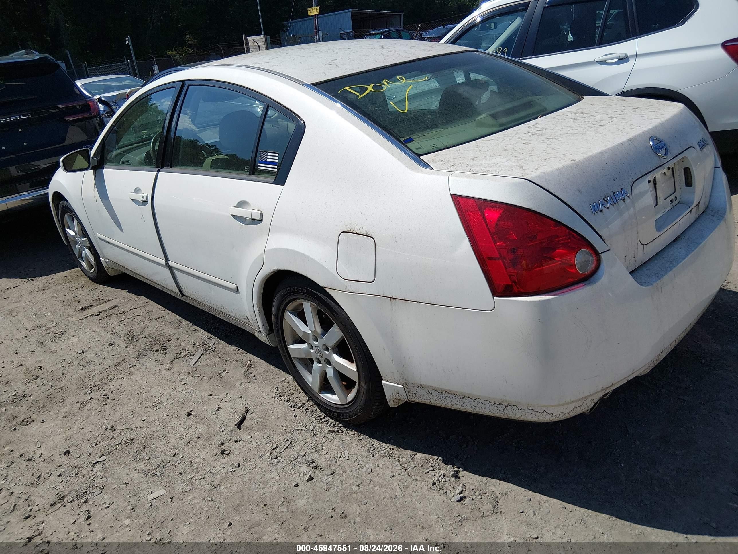 2005 Nissan Maxima 3.5 Sl White vin: 1N4BA41E85C837923