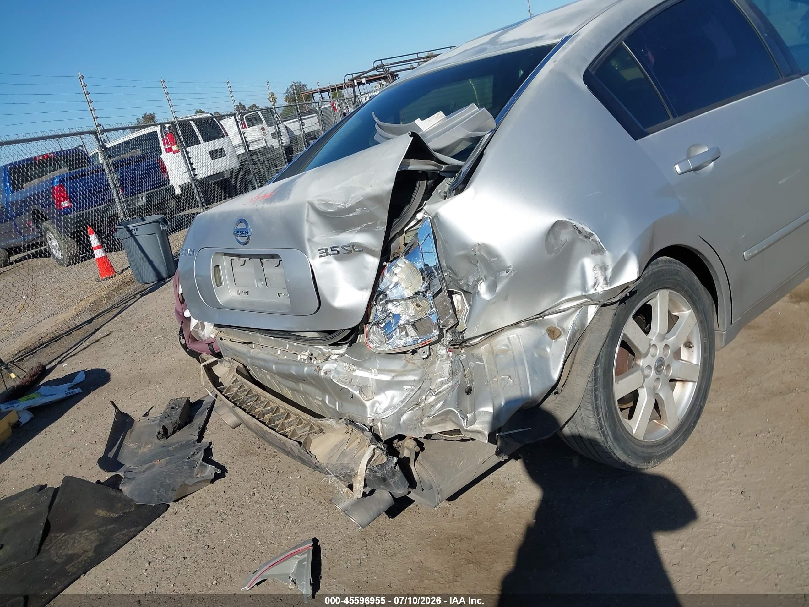 2006 Nissan Maxima 3.5 Sl Silver vin: 1N4BA41E86C845781