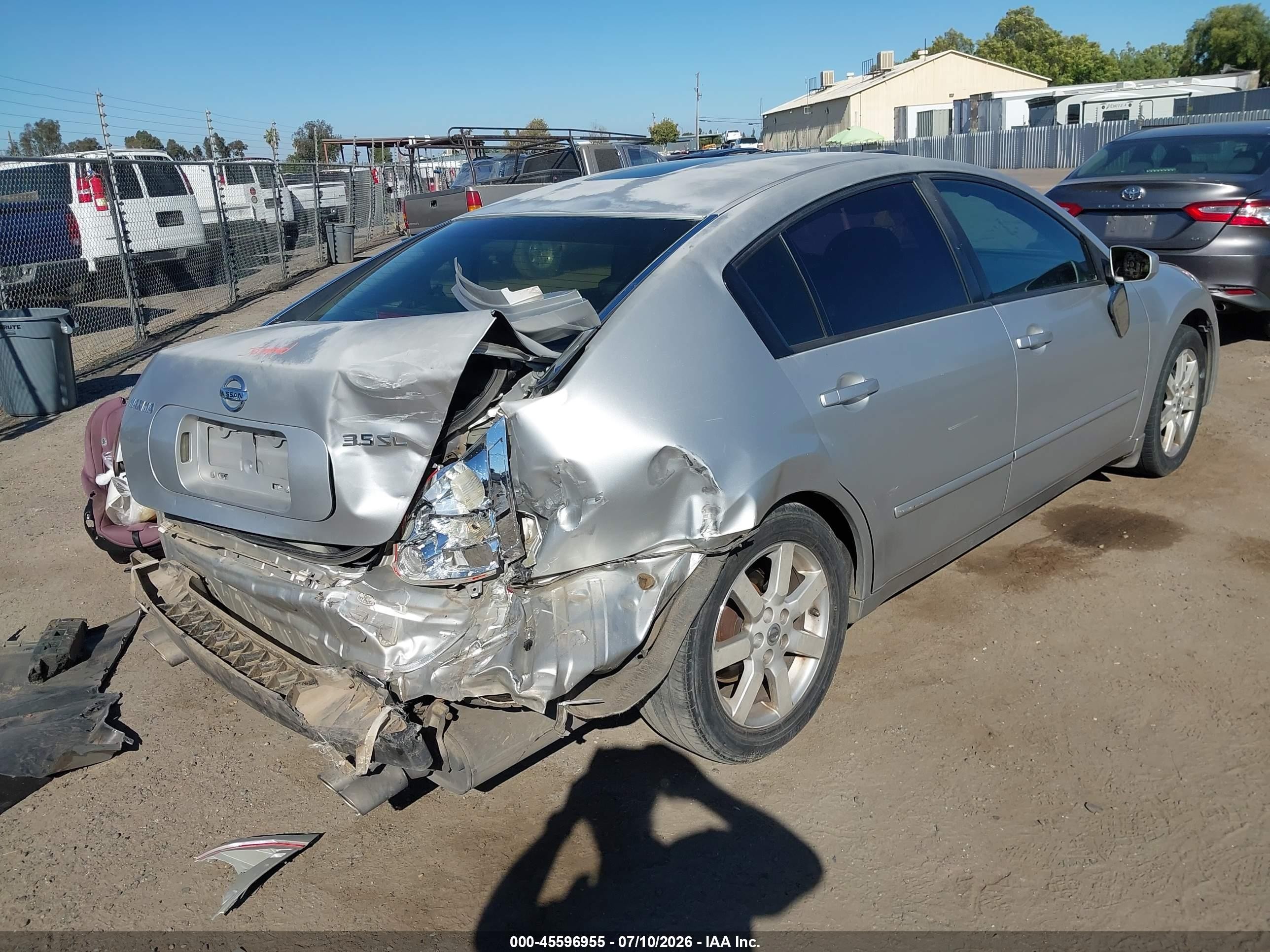 2006 Nissan Maxima 3.5 Sl Silver vin: 1N4BA41E86C845781