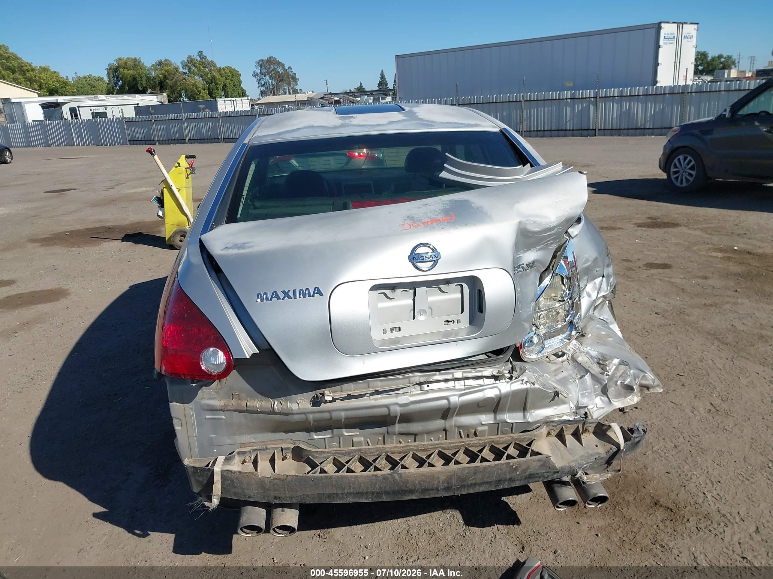 2006 Nissan Maxima 3.5 Sl Silver vin: 1N4BA41E86C845781