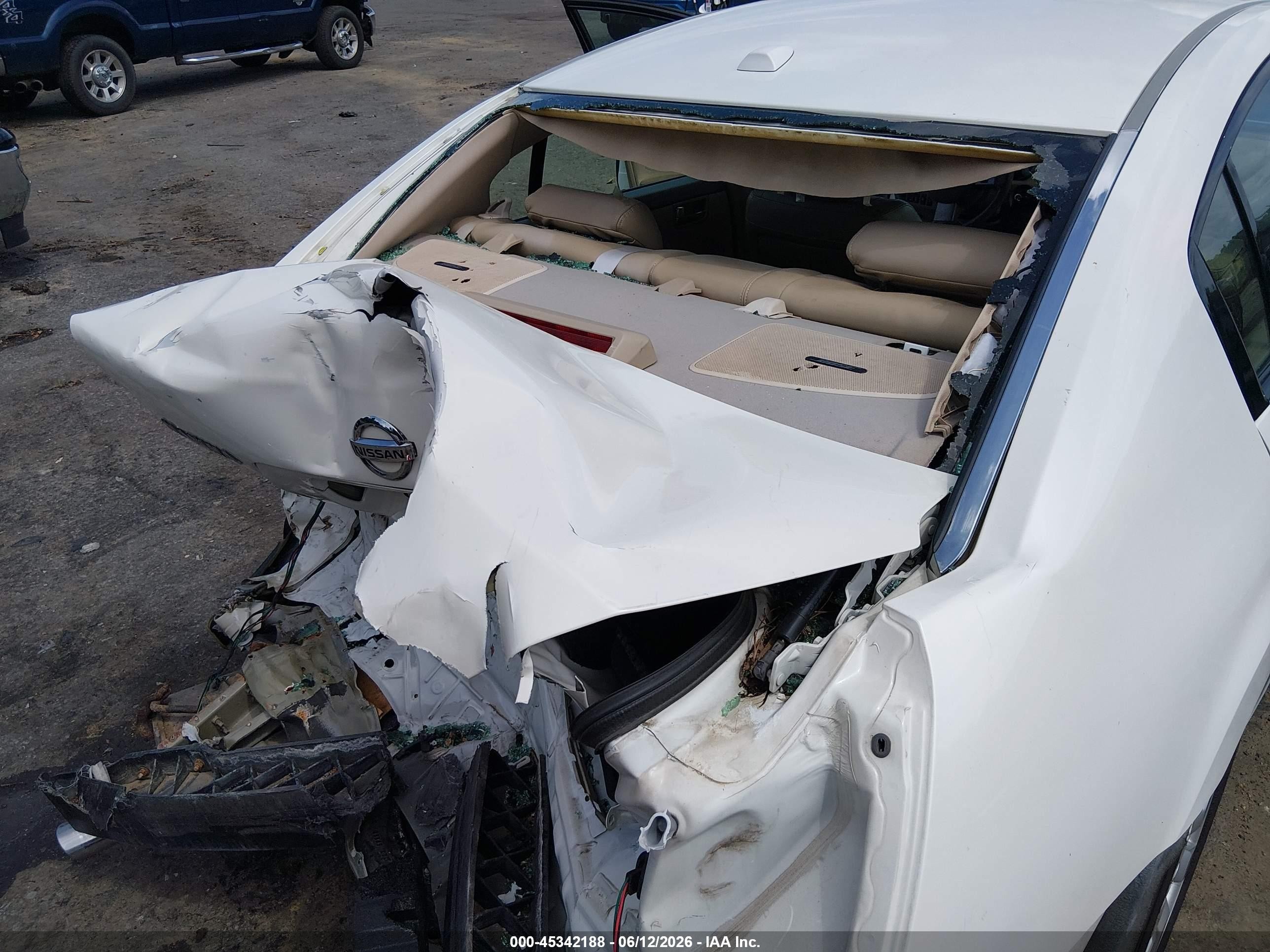 2006 Nissan Maxima 3.5 Sl White vin: 1N4BA41E86C864766