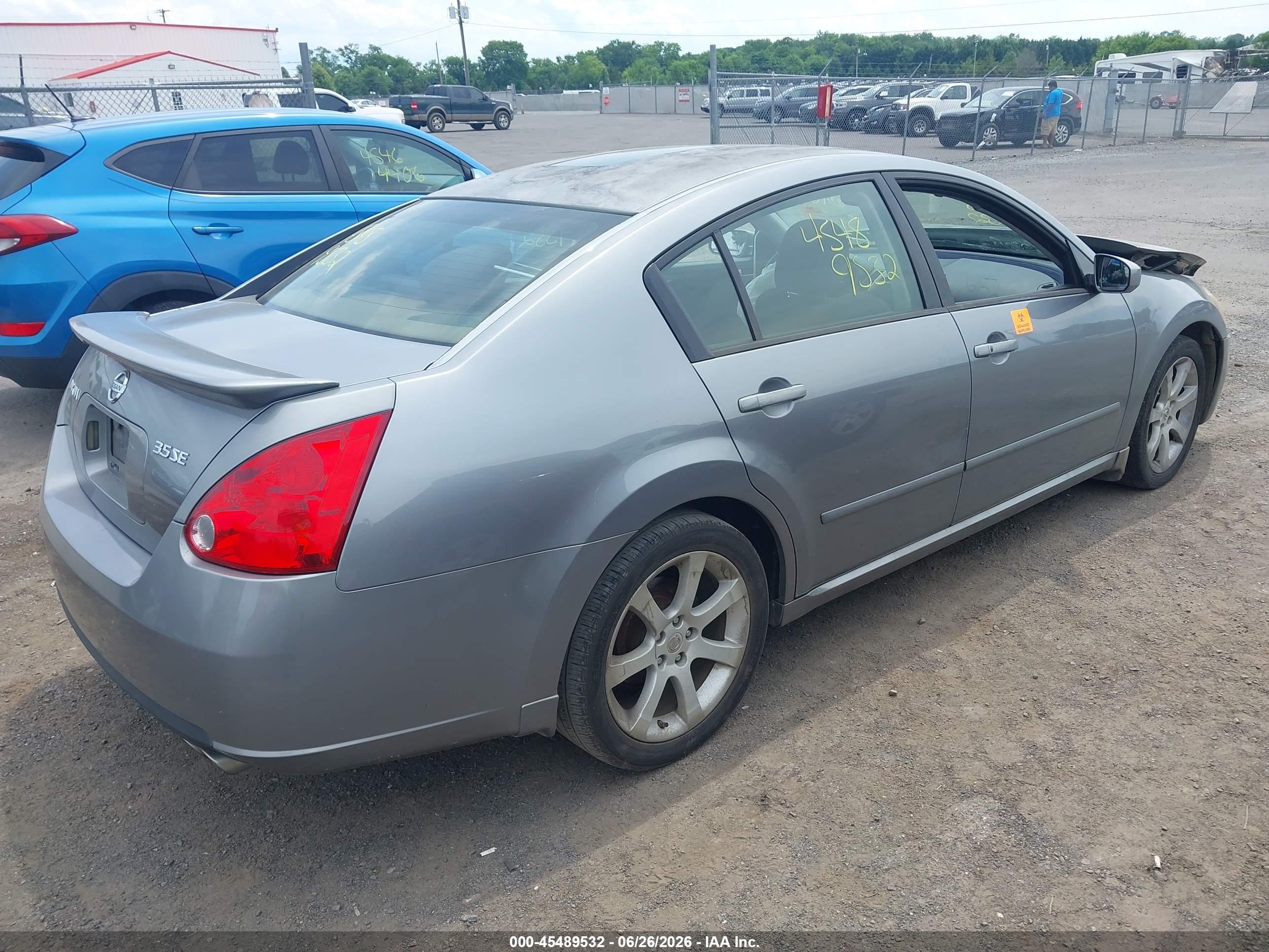 2007 Nissan Maxima 3.5 Se Gray vin: 1N4BA41E87C817870
