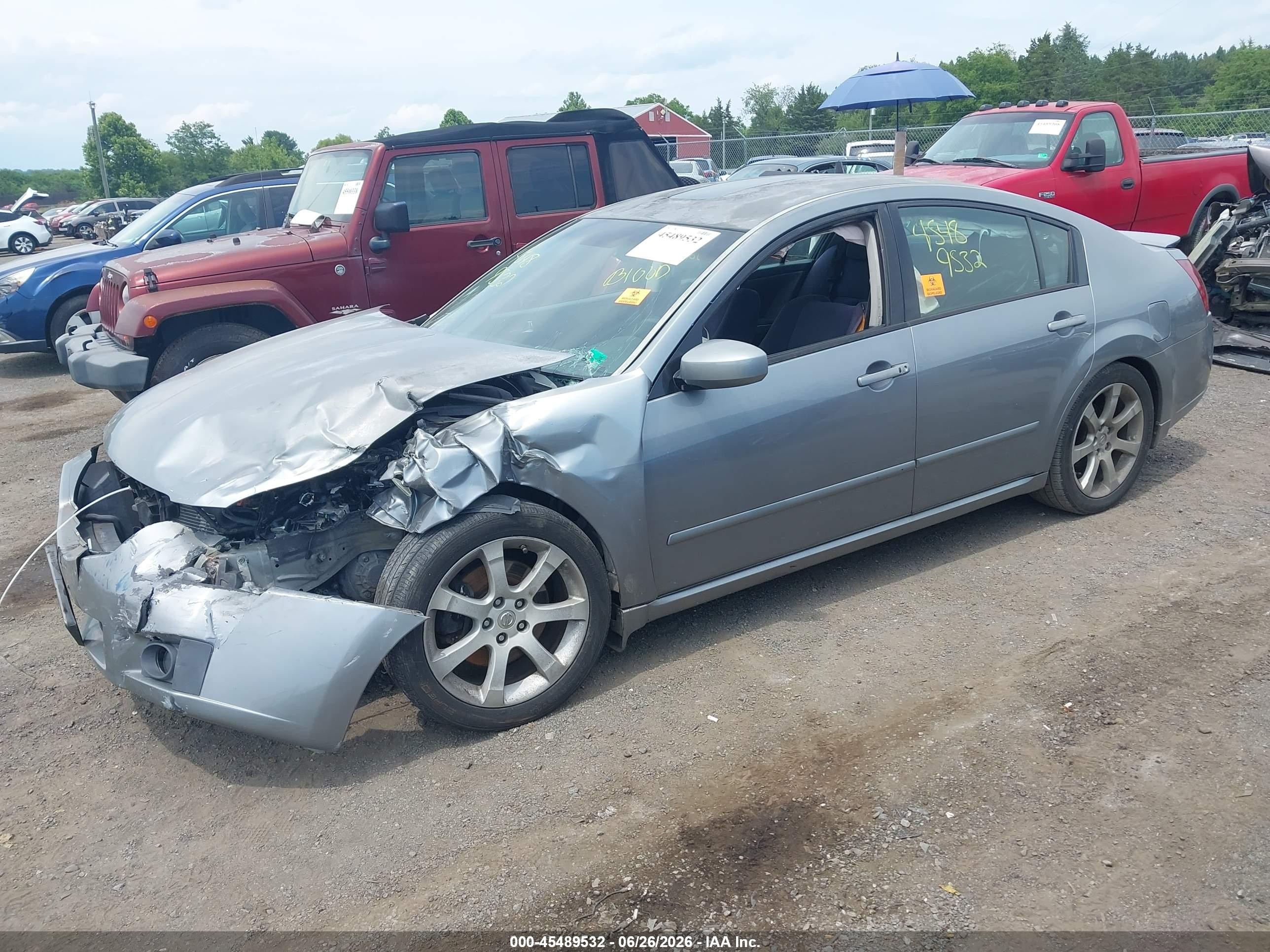 2007 Nissan Maxima 3.5 Se Gray vin: 1N4BA41E87C817870