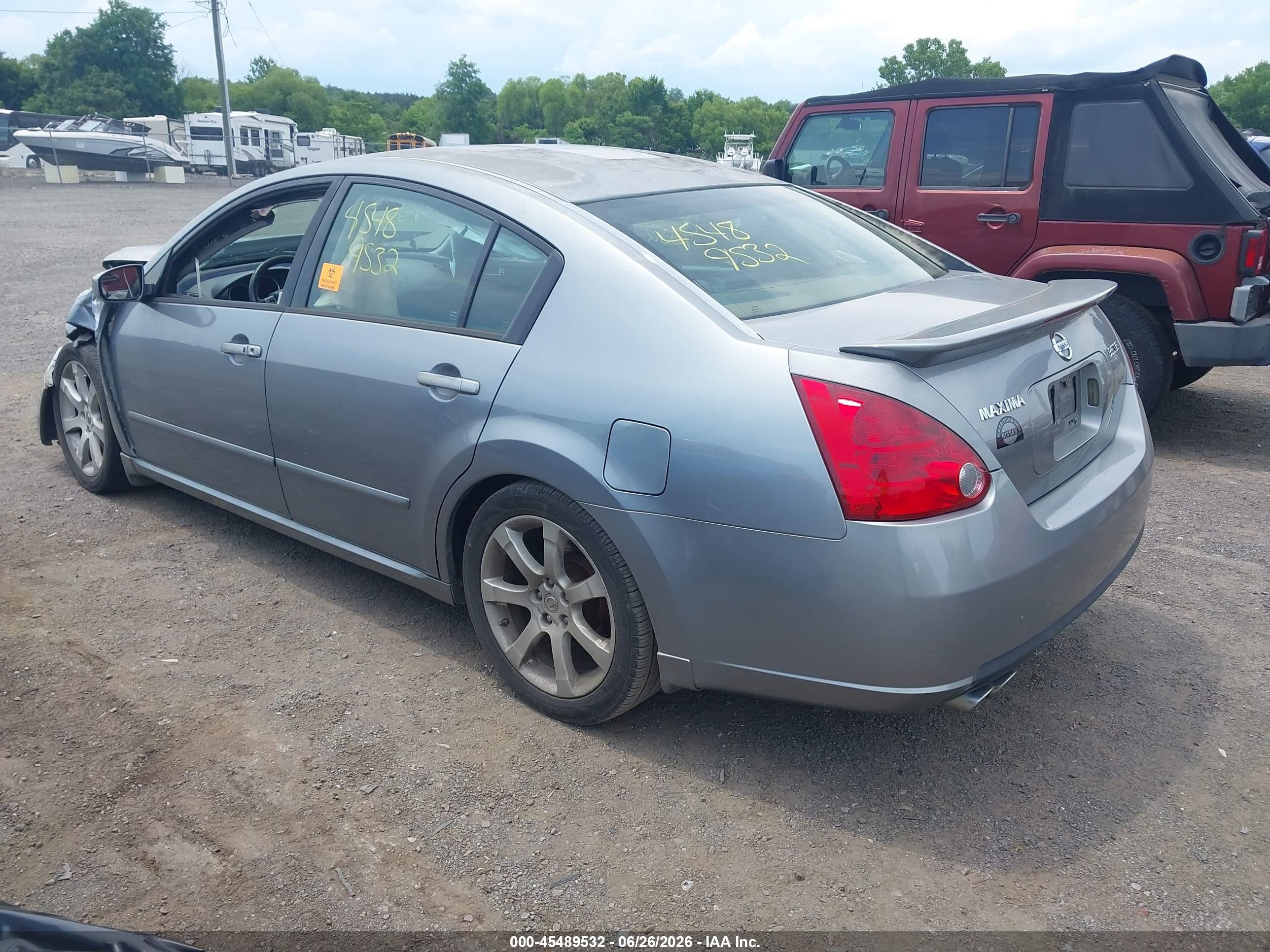 2007 Nissan Maxima 3.5 Se Gray vin: 1N4BA41E87C817870