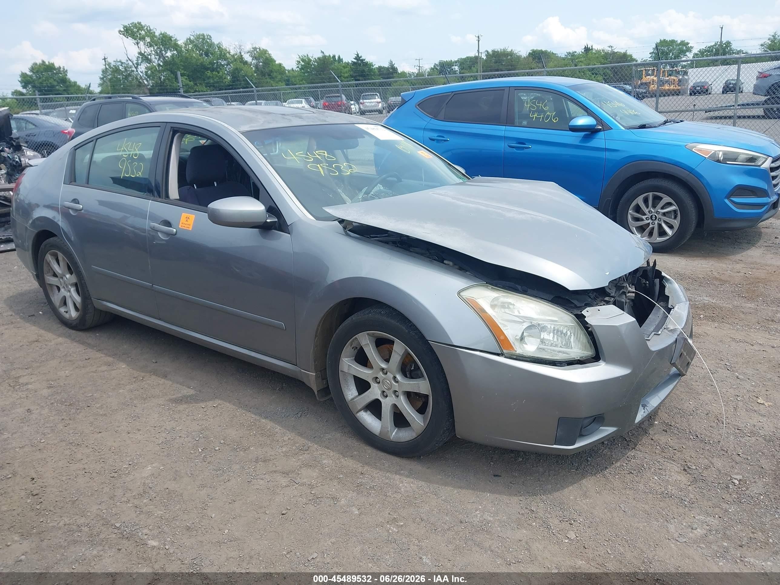 2007 Nissan Maxima 3.5 Se Gray vin: 1N4BA41E87C817870