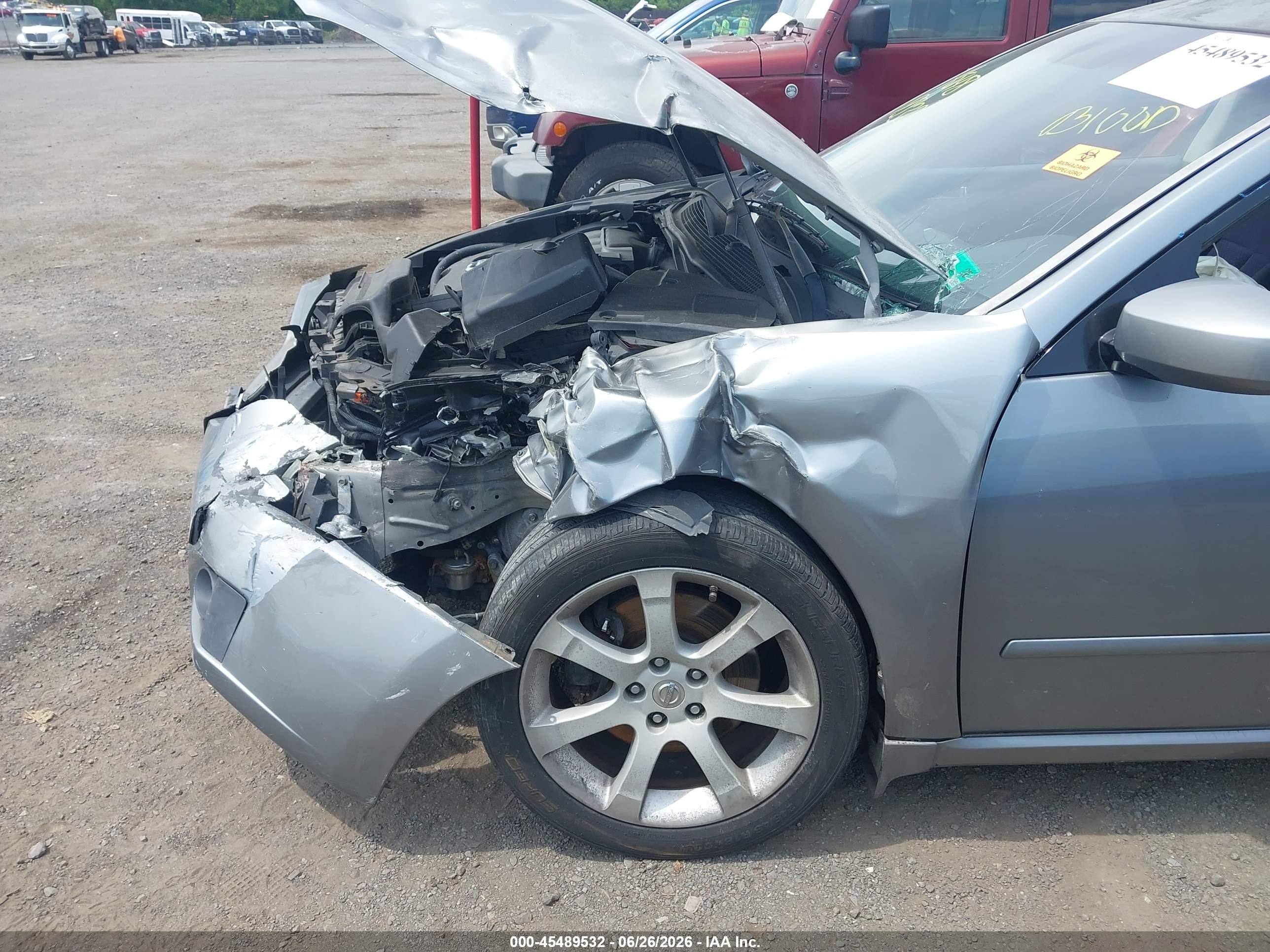 2007 Nissan Maxima 3.5 Se Gray vin: 1N4BA41E87C817870