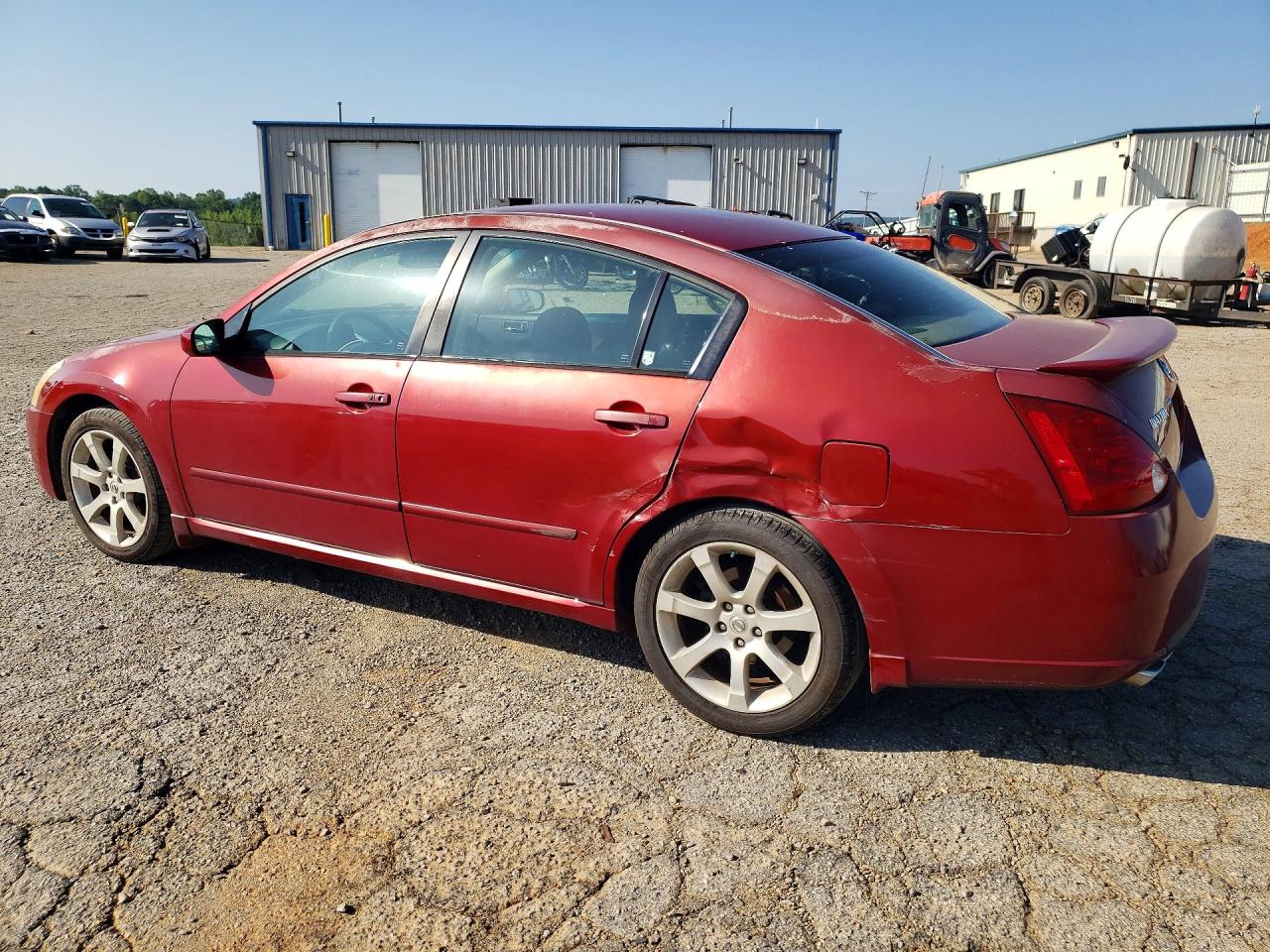 2007 Nissan Maxima 3.5 Se Red vin: 1N4BA41E87C834913