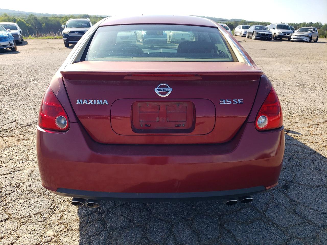 2007 Nissan Maxima 3.5 Se Red vin: 1N4BA41E87C834913